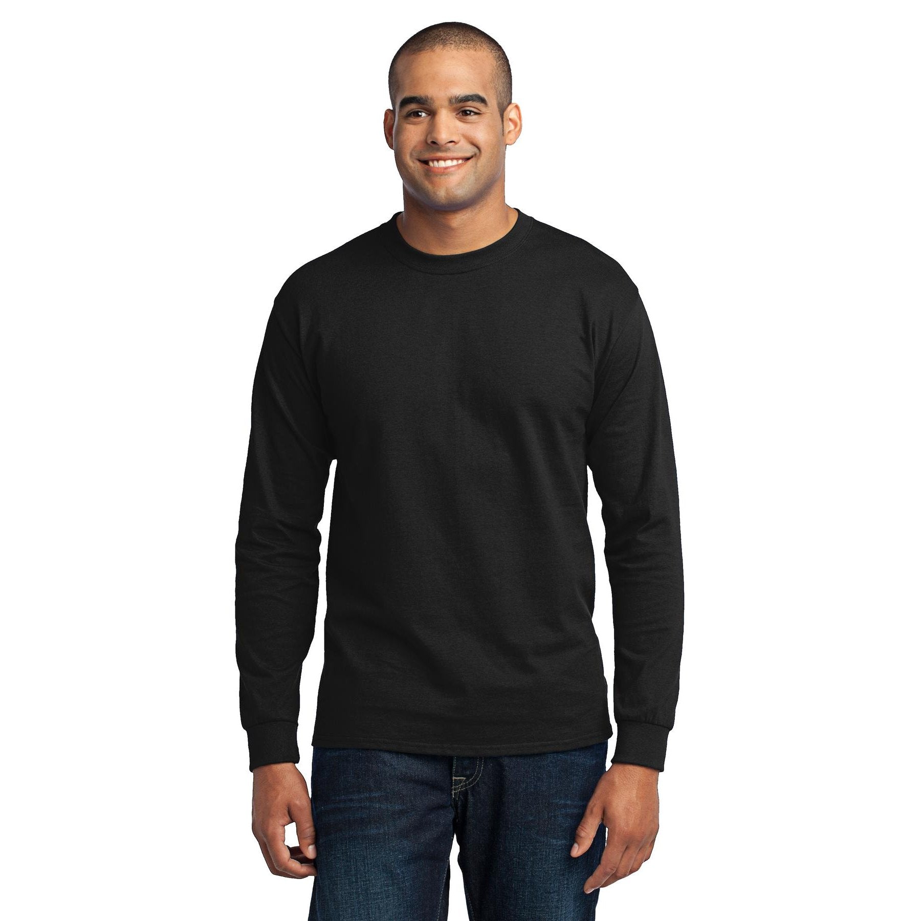 Port & Company-Port & Company® Tall Long Sleeve Core Blend Tee. PC55LST-MedTech-6