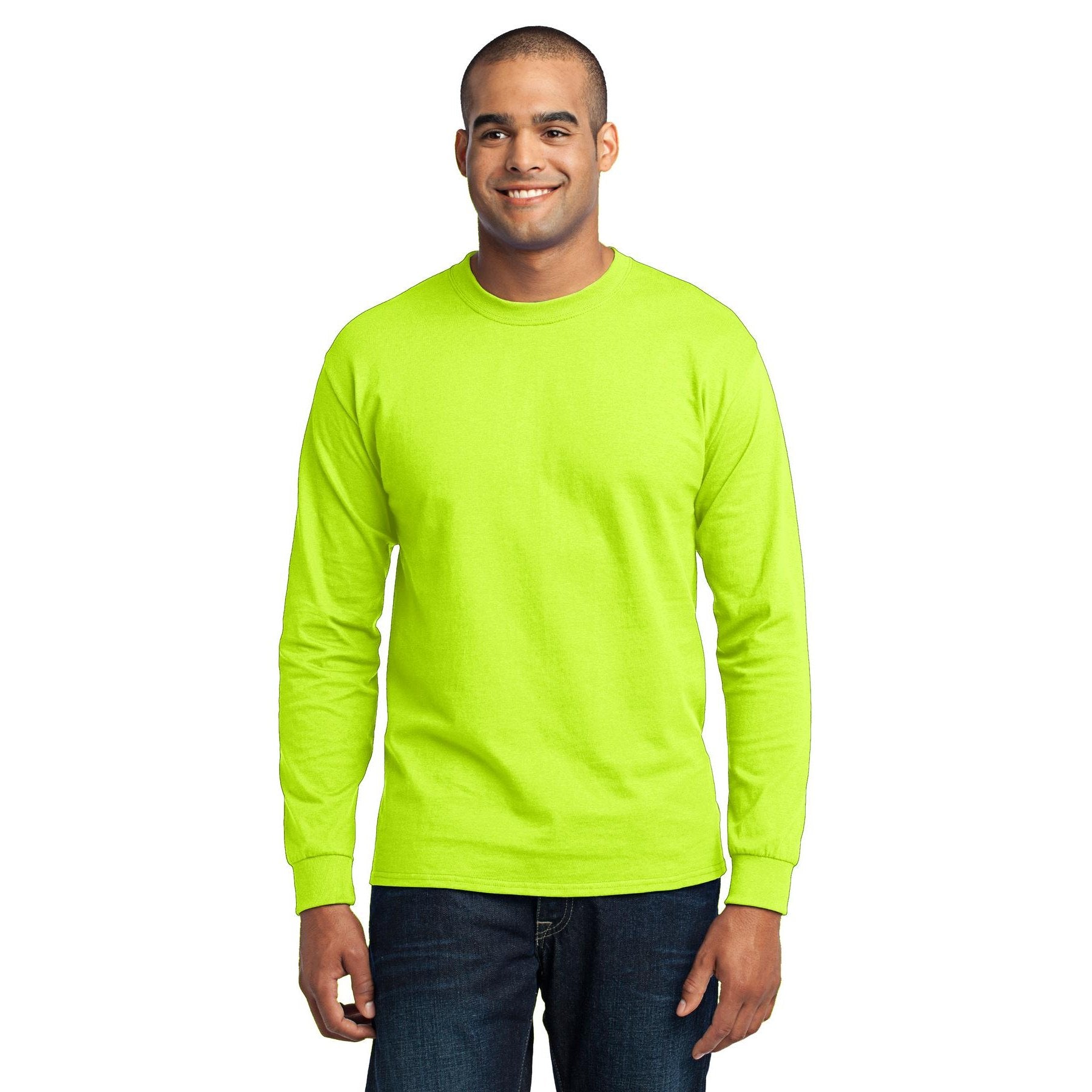 Port & Company-Port & Company® Tall Long Sleeve Core Blend Tee. PC55LST-MedTech-10