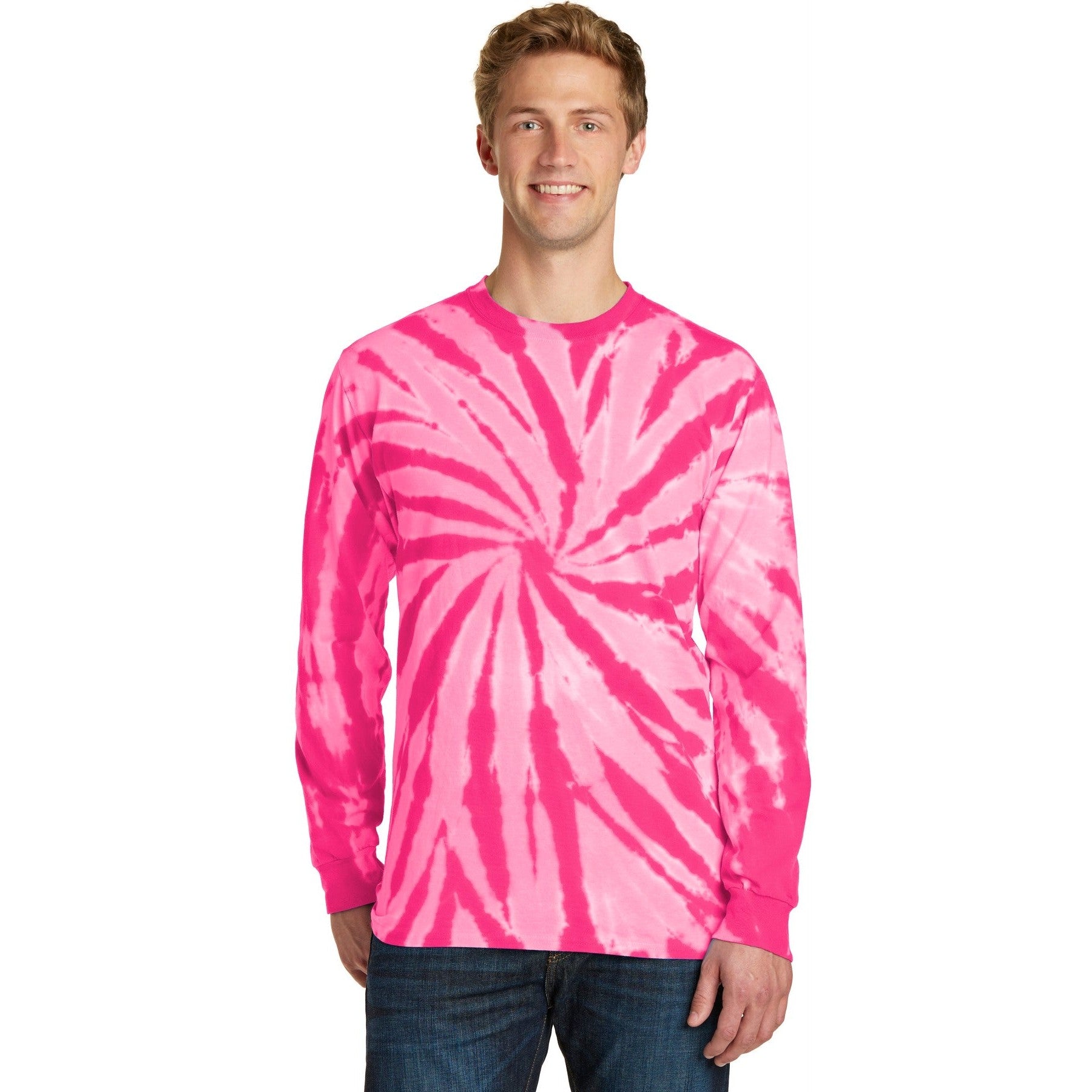 Port & Company-Port & Company® Tie-Dye Long Sleeve Tee. PC147LS-MedTech-3