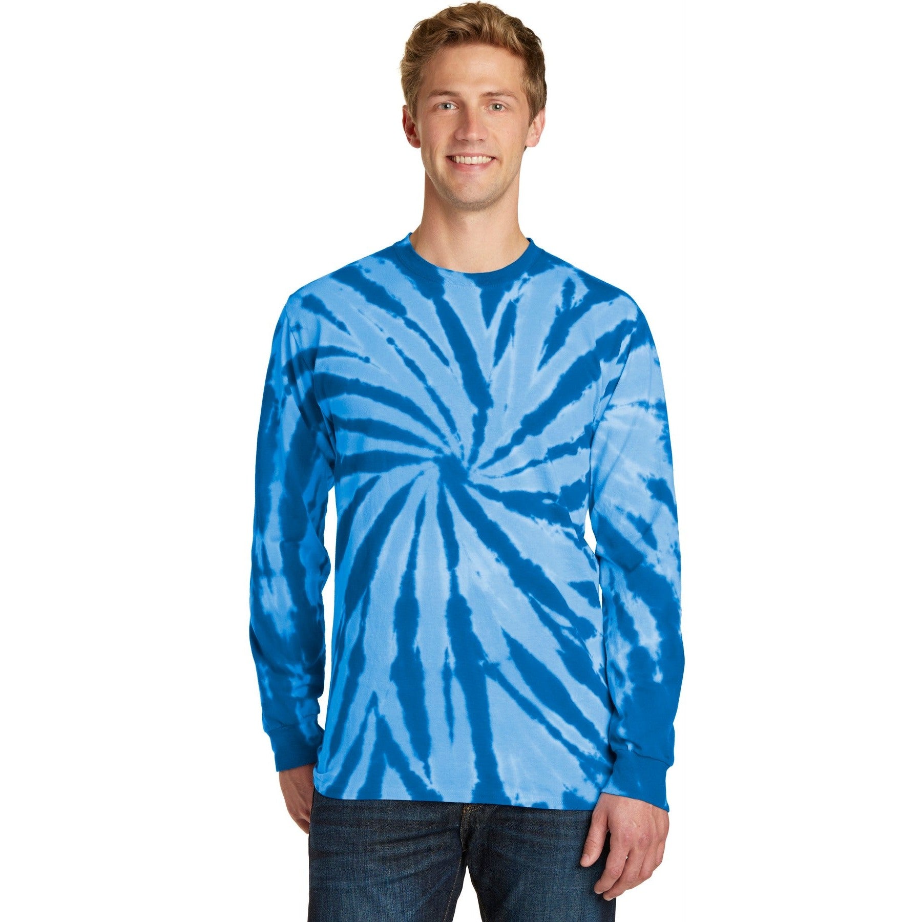 Port & Company-Port & Company® Tie-Dye Long Sleeve Tee. PC147LS-MedTech-5