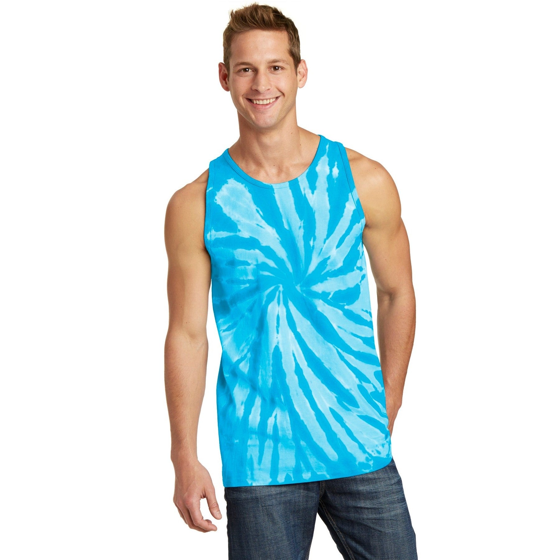 Port & Company-Port & Company® Tie-Dye Tank Top. PC147TT-MedTech-5