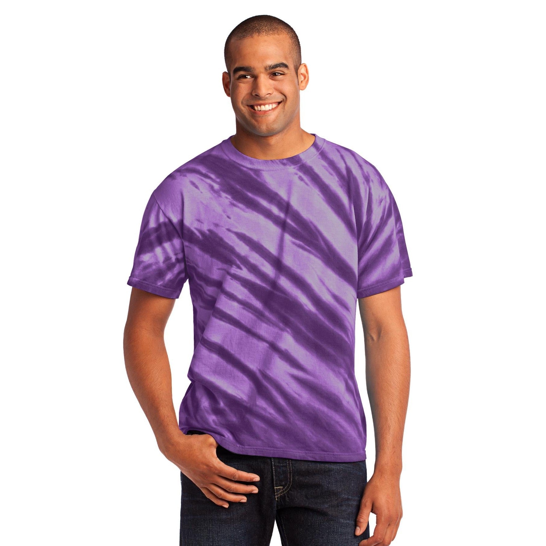 Port & Company-Port & Company® - Tiger Stripe Tie-Dye Tee. PC148-MedTech-6