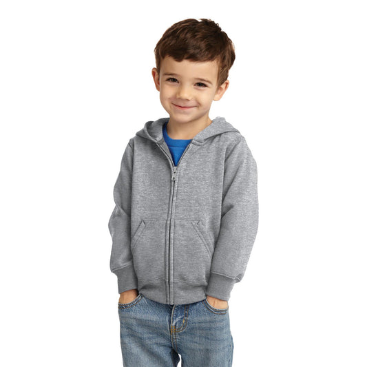 Port & Company-Port & Company® Toddler Core Fleece Full-Zip Hooded Sweatshirt. CAR78TZH-MedTech-1