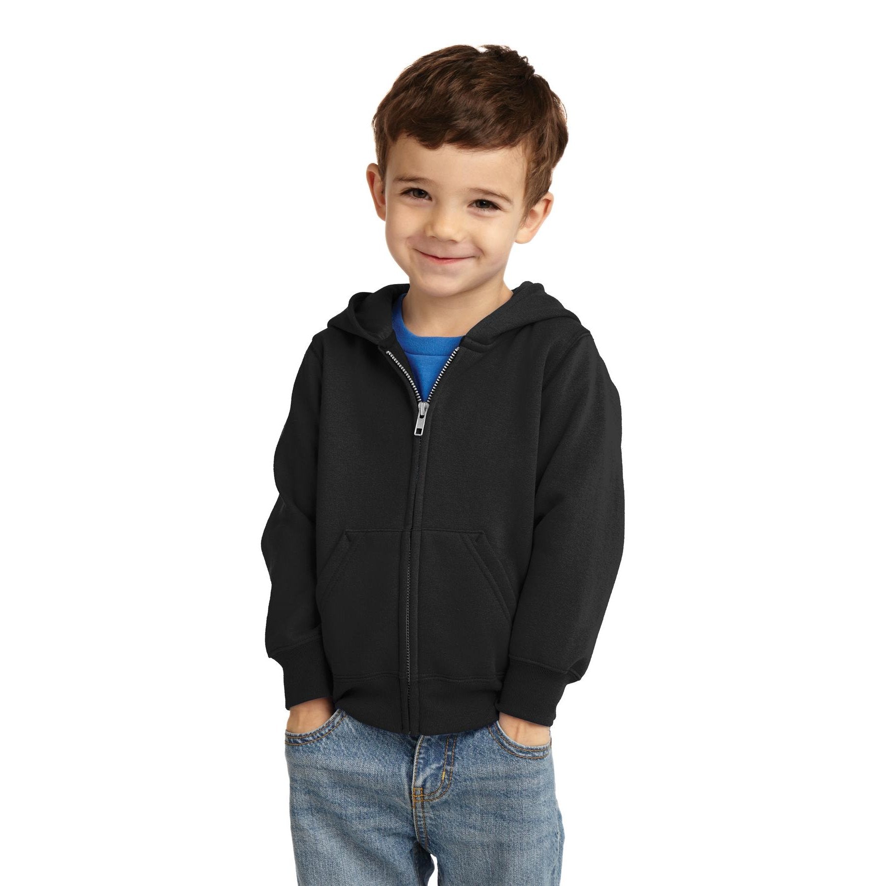 Port & Company-Port & Company® Toddler Core Fleece Full-Zip Hooded Sweatshirt. CAR78TZH-MedTech-3