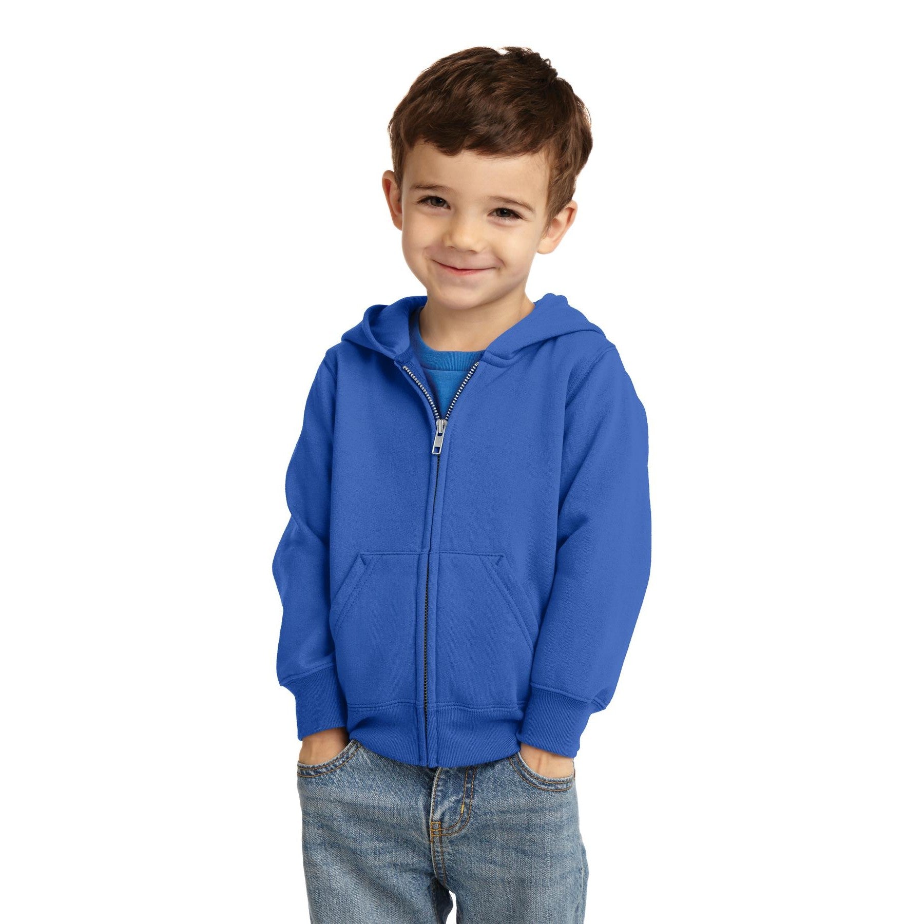 Port & Company-Port & Company® Toddler Core Fleece Full-Zip Hooded Sweatshirt. CAR78TZH-MedTech-6
