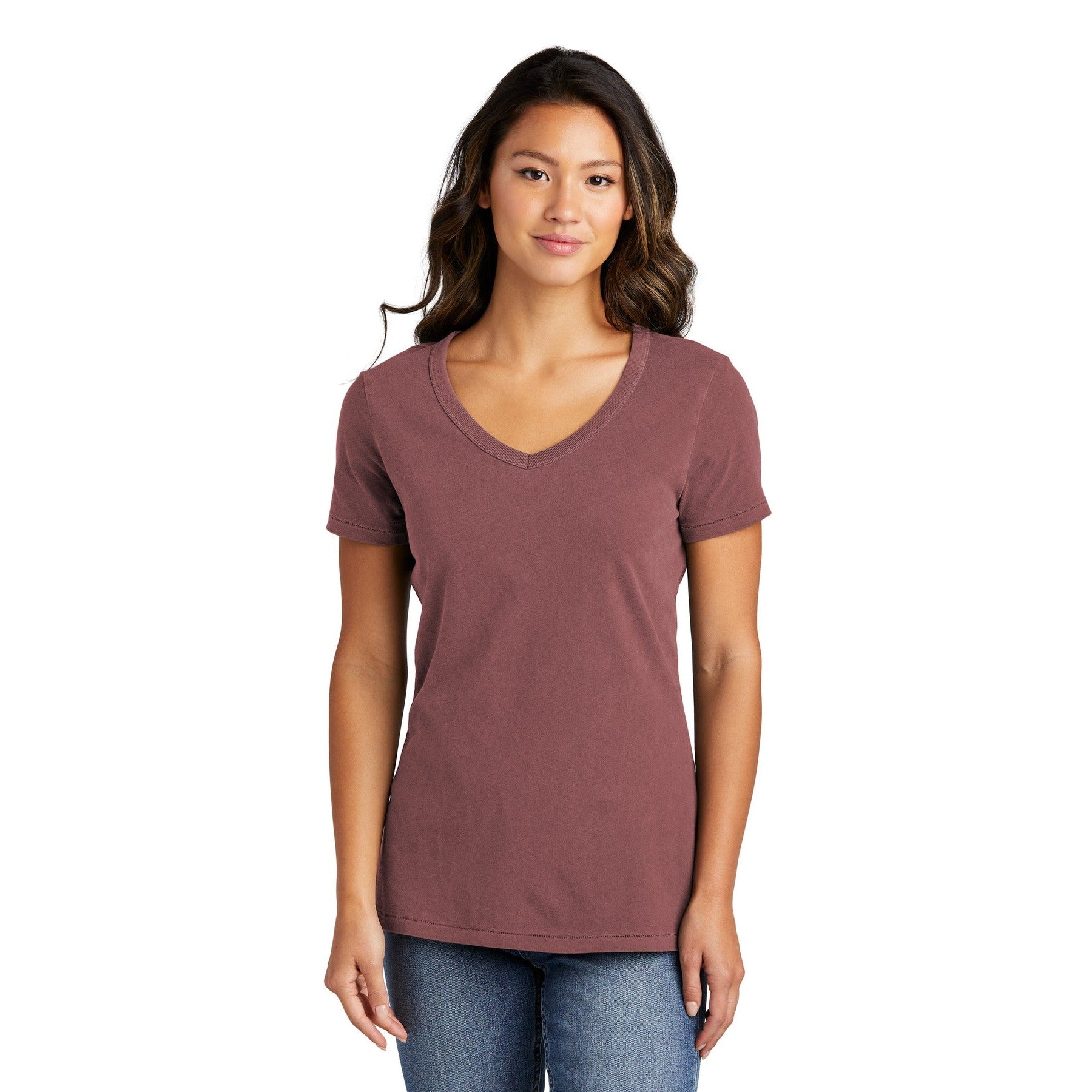 Port & Company-Port & Company® Women's Beach Wash® Garment-Dyed V-Neck Tee LPC099V-MedTech-5