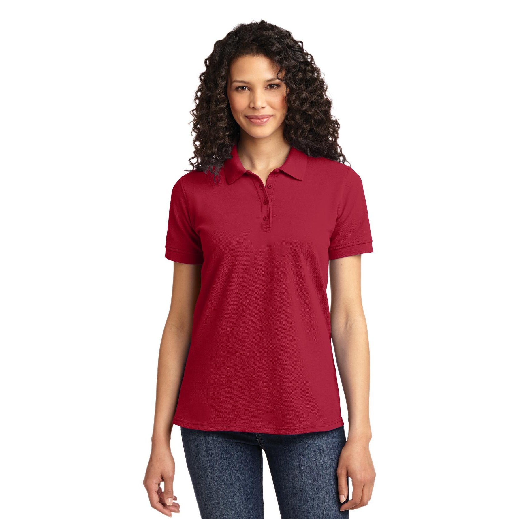 Port & Company-Port & Company® Women's Core Blend Pique Polo. LKP155-MedTech-9