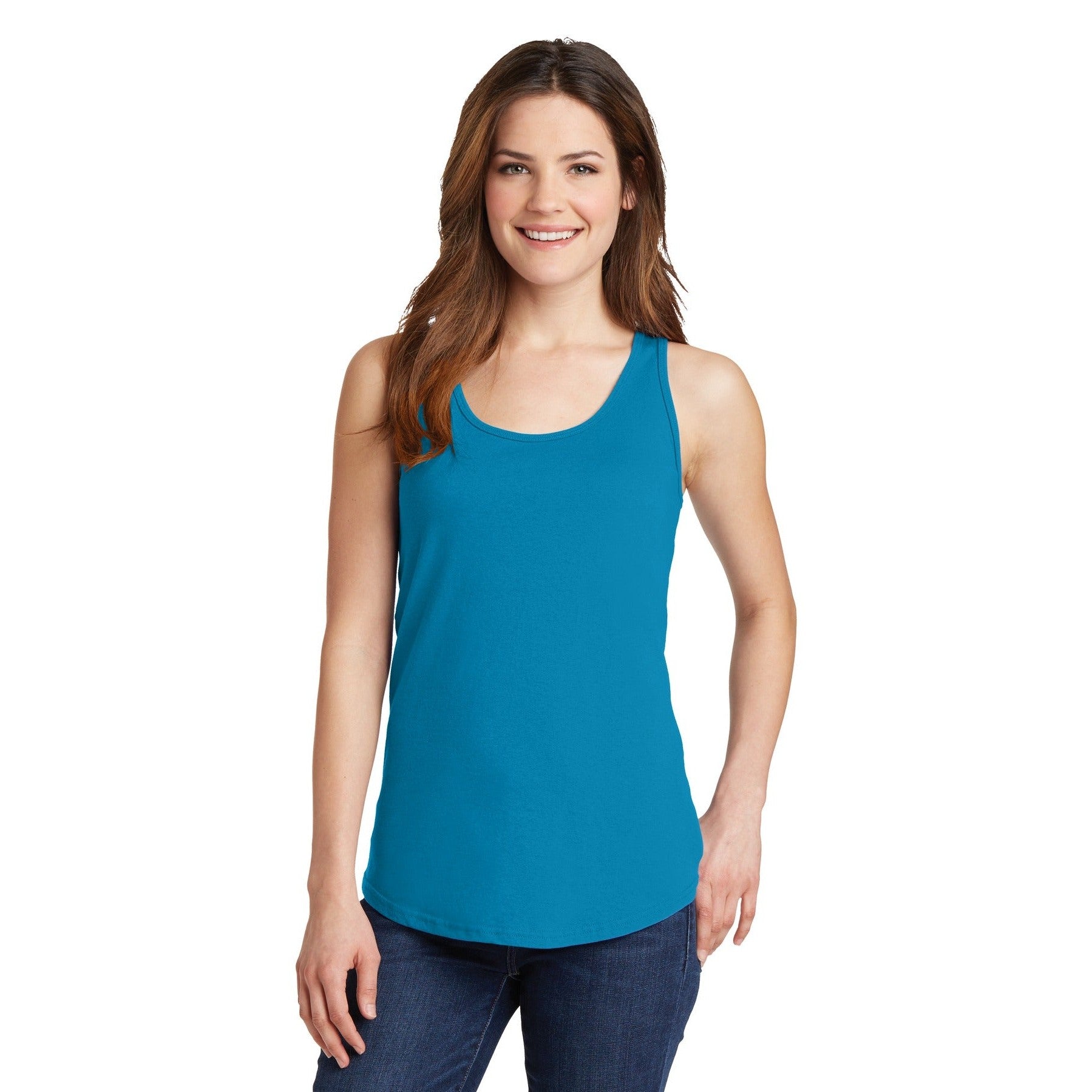 Port & Company-Port & Company® Women's Core Cotton Tank Top. LPC54TT-MedTech-5