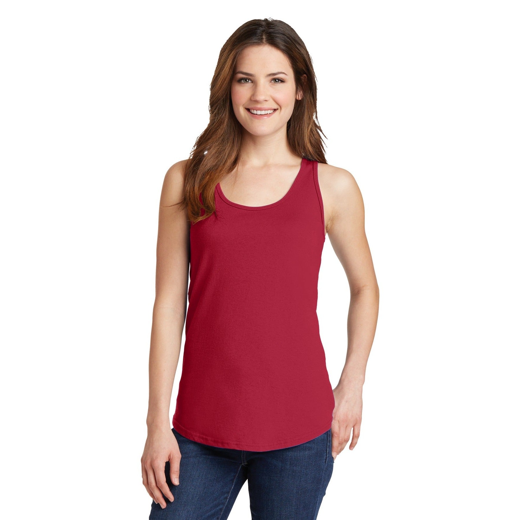 Port & Company-Port & Company® Women's Core Cotton Tank Top. LPC54TT-MedTech-9