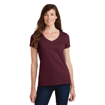 Port & Company-Port & Company® Women's Fan Favorite V-Neck Tee. LPC450V-MedTech-2