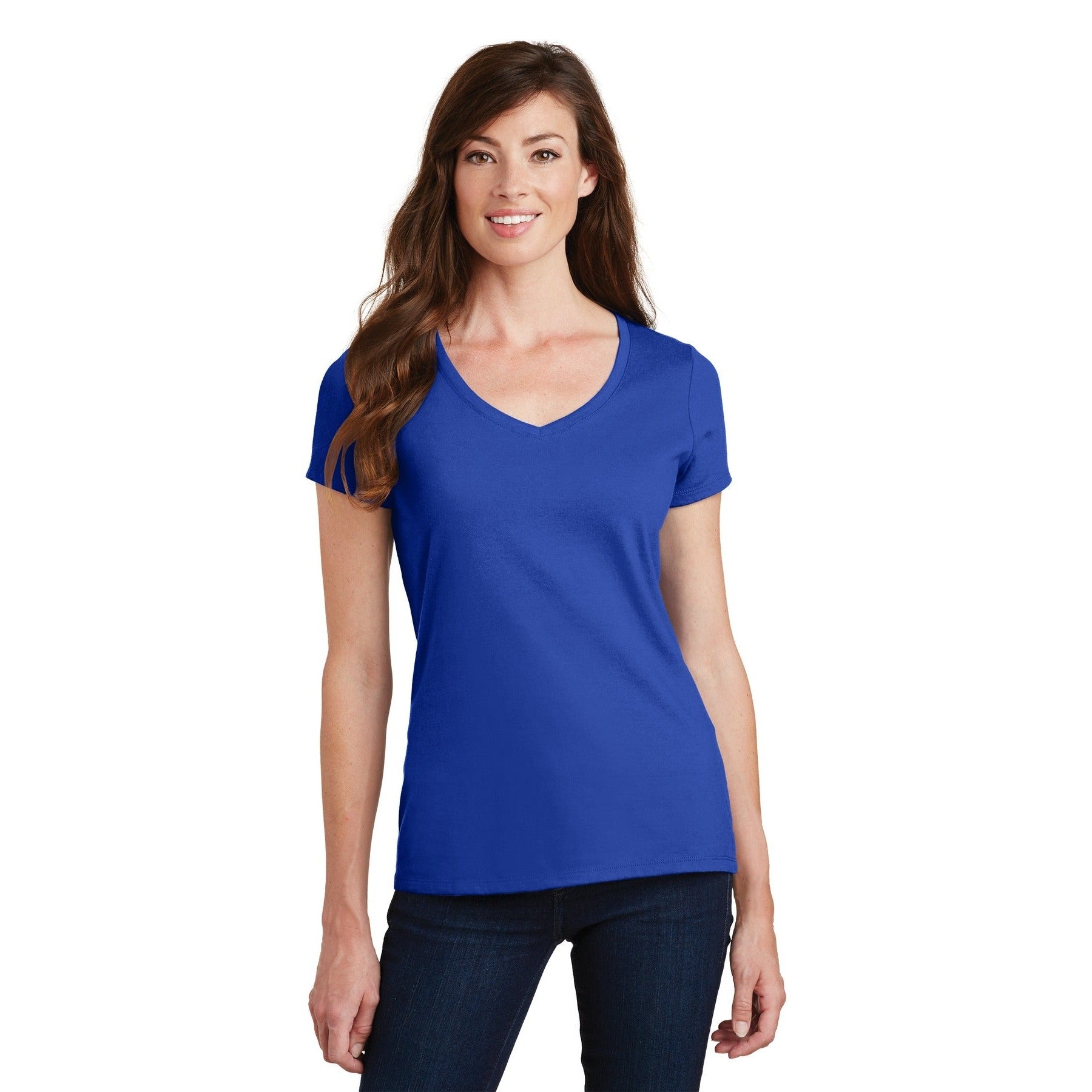 Port & Company-Port & Company® Women's Fan Favorite V-Neck Tee. LPC450V-MedTech-17