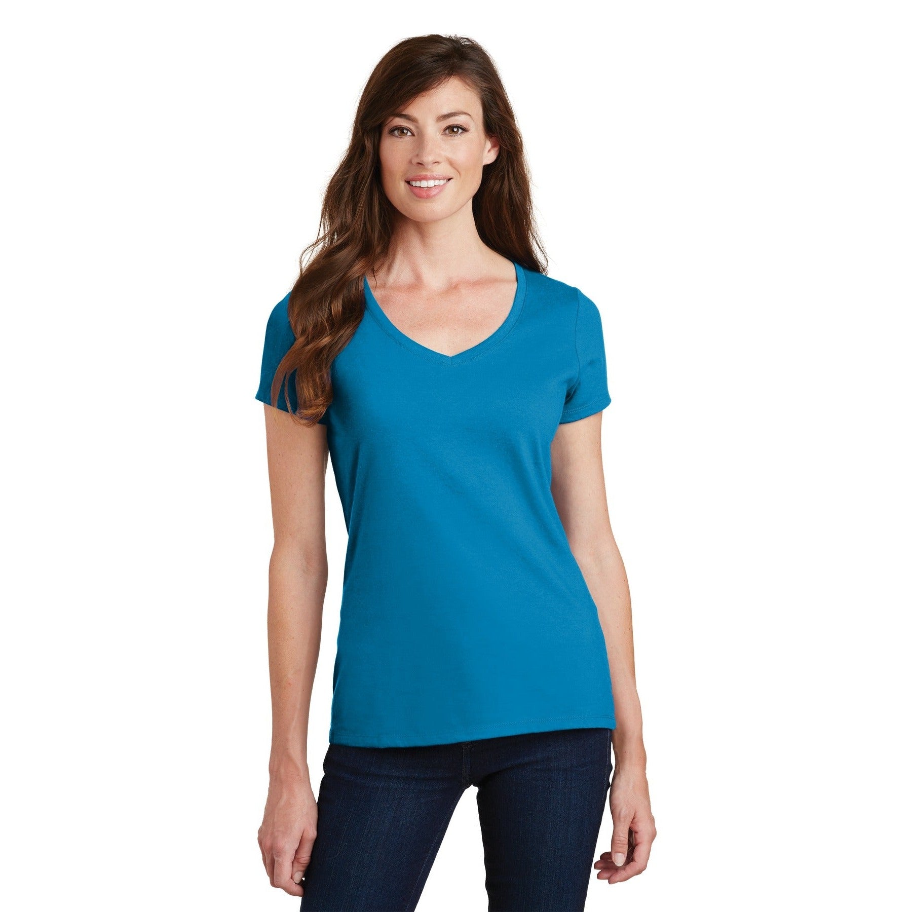 Port & Company-Port & Company® Women's Fan Favorite V-Neck Tee. LPC450V-MedTech-13