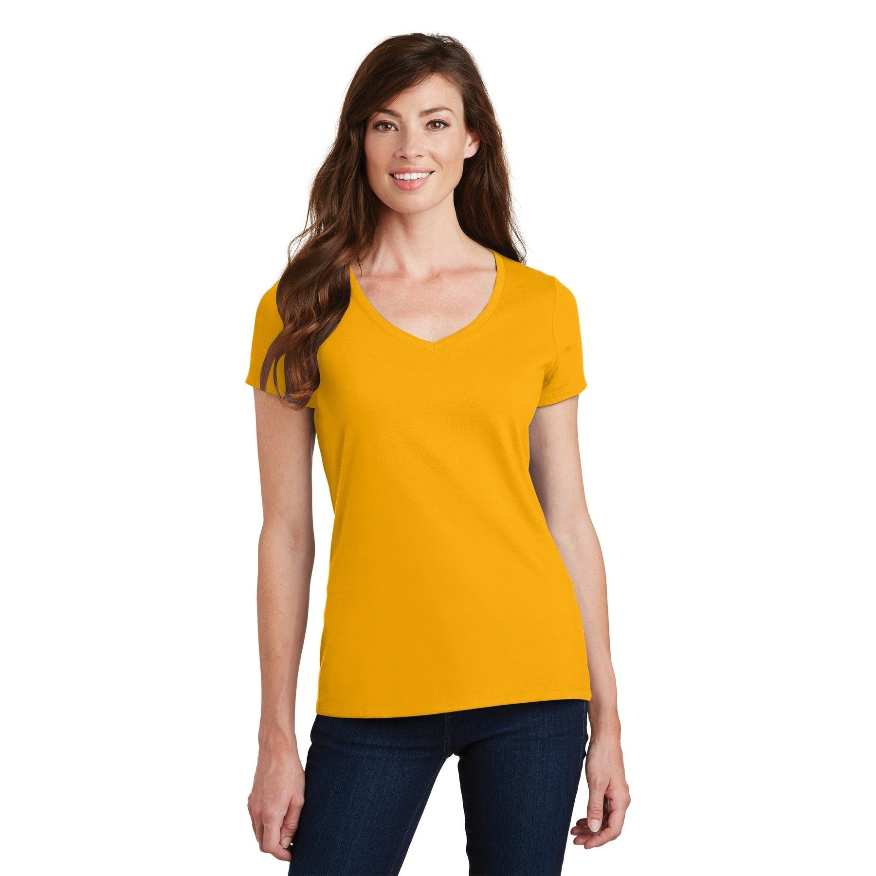 Port & Company-Port & Company® Women's Fan Favorite V-Neck Tee. LPC450V-MedTech-3