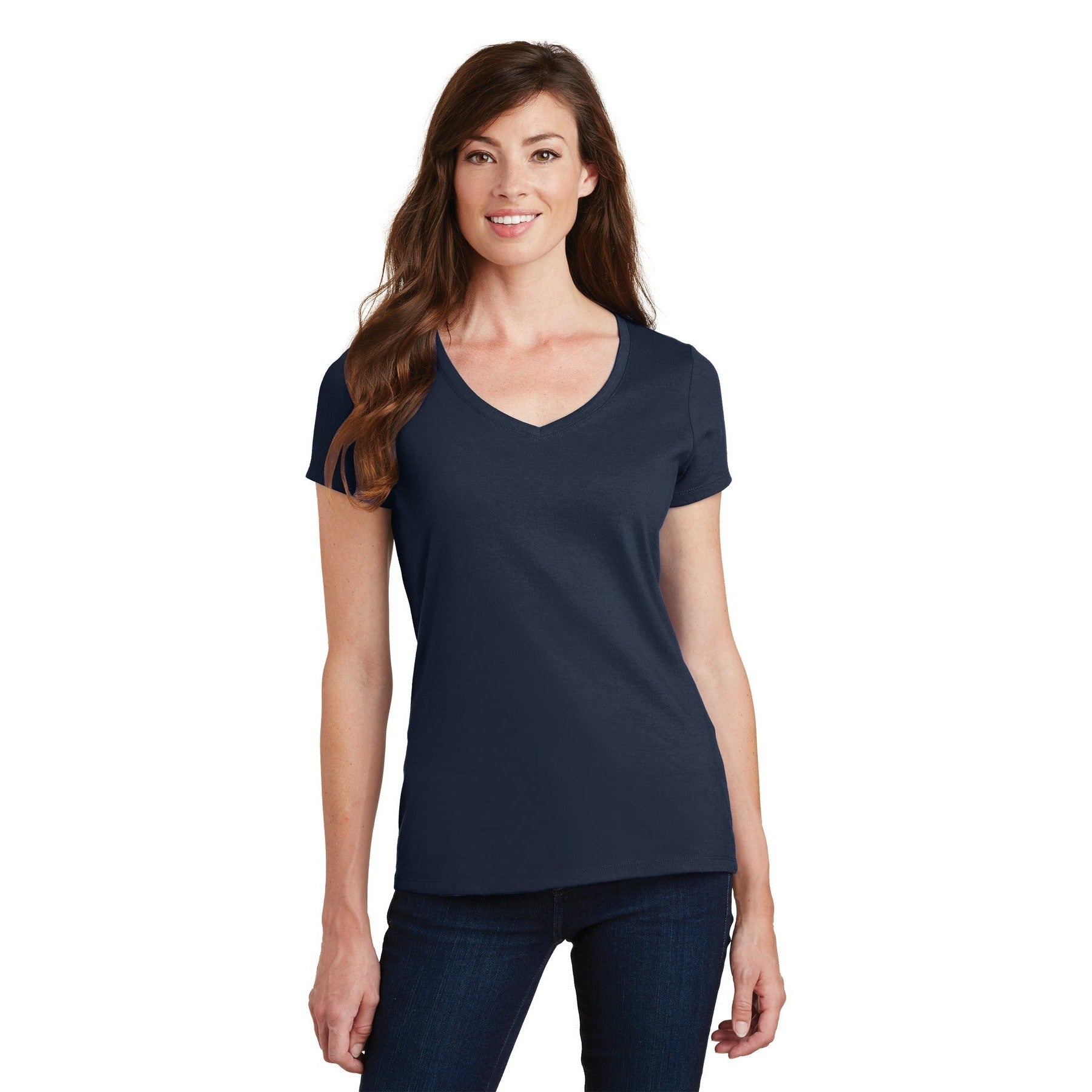 Port & Company-Port & Company® Women's Fan Favorite V-Neck Tee. LPC450V-MedTech-7