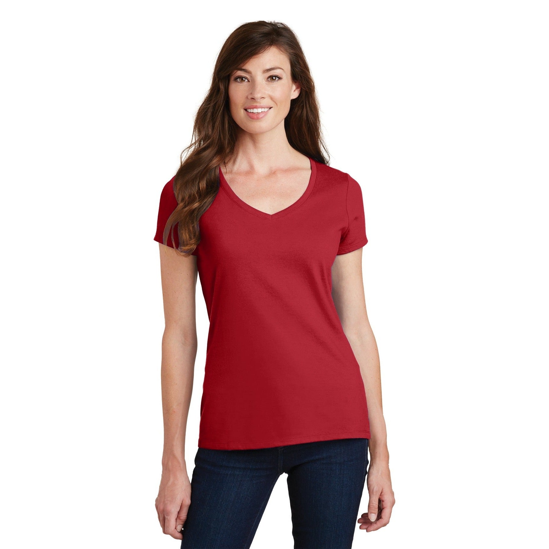 Port & Company-Port & Company® Women's Fan Favorite V-Neck Tee. LPC450V-MedTech-14