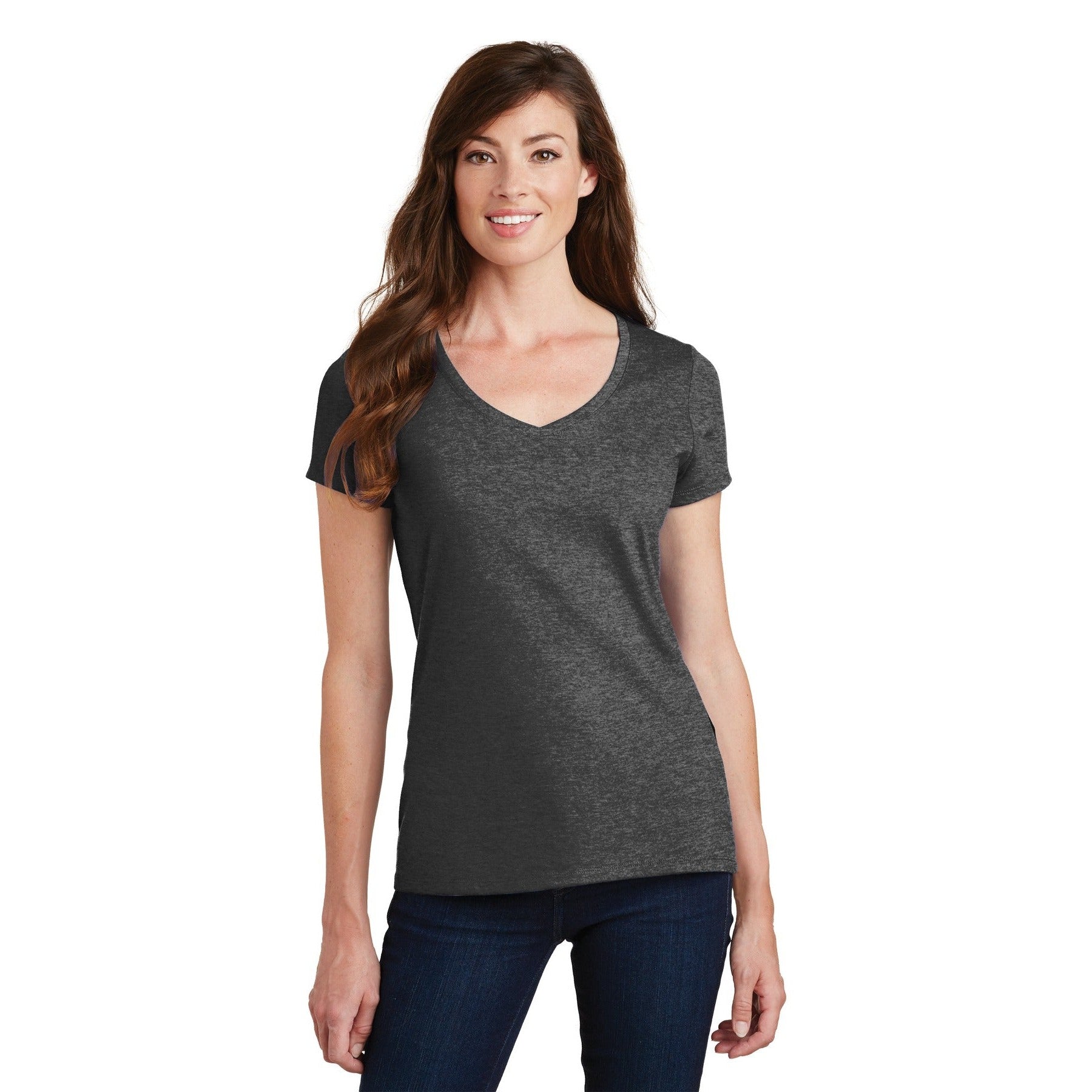 Port & Company-Port & Company® Women's Fan Favorite V-Neck Tee. LPC450V-MedTech-6
