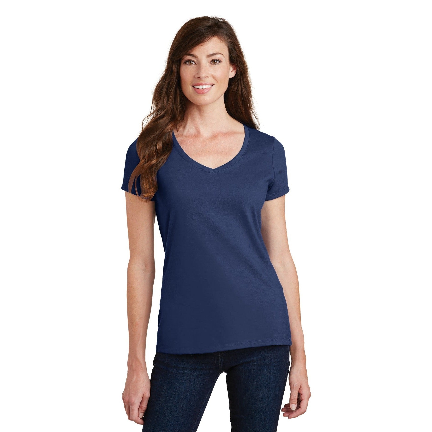 Port & Company-Port & Company® Women's Fan Favorite V-Neck Tee. LPC450V-MedTech-15