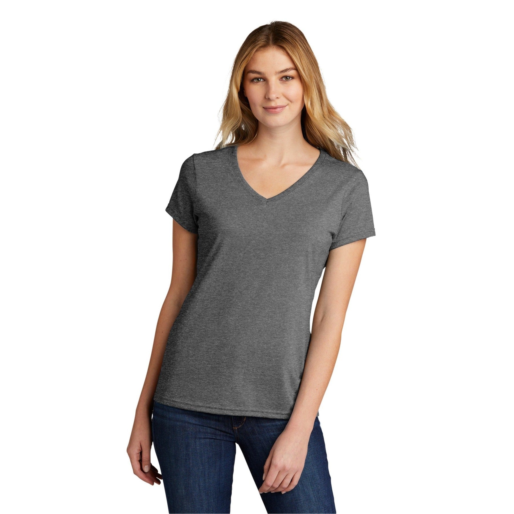 Port & Company-Port & Company ® Women's Tri-Blend V-Neck Tee. LPC330V-MedTech-4
