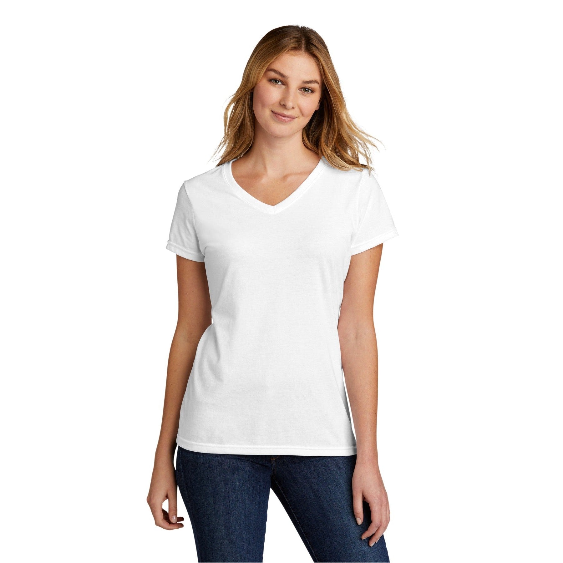 Port & Company-Port & Company ® Women's Tri-Blend V-Neck Tee. LPC330V-MedTech-9