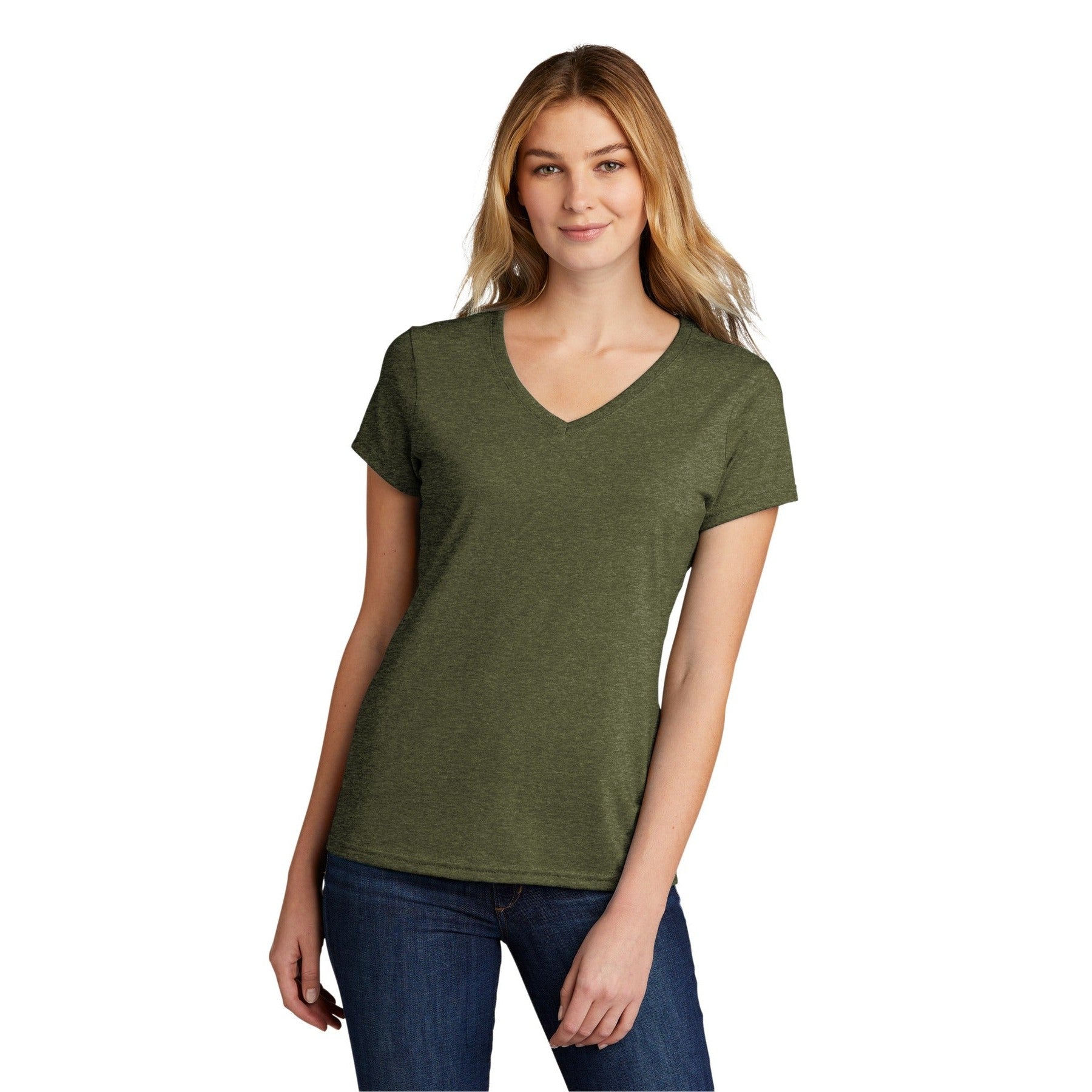 Port & Company-Port & Company ® Women's Tri-Blend V-Neck Tee. LPC330V-MedTech-5