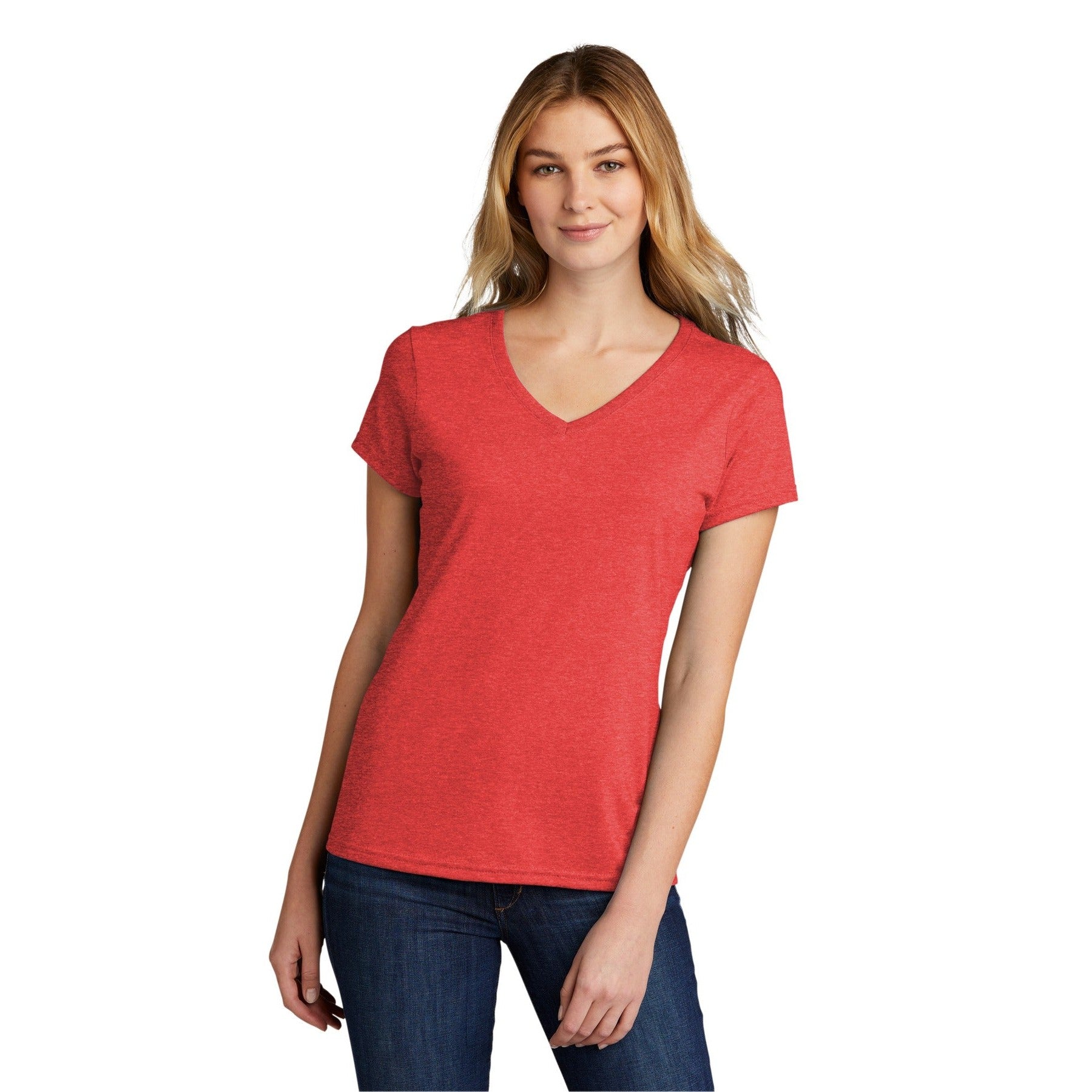 Port & Company-Port & Company ® Women's Tri-Blend V-Neck Tee. LPC330V-MedTech-3