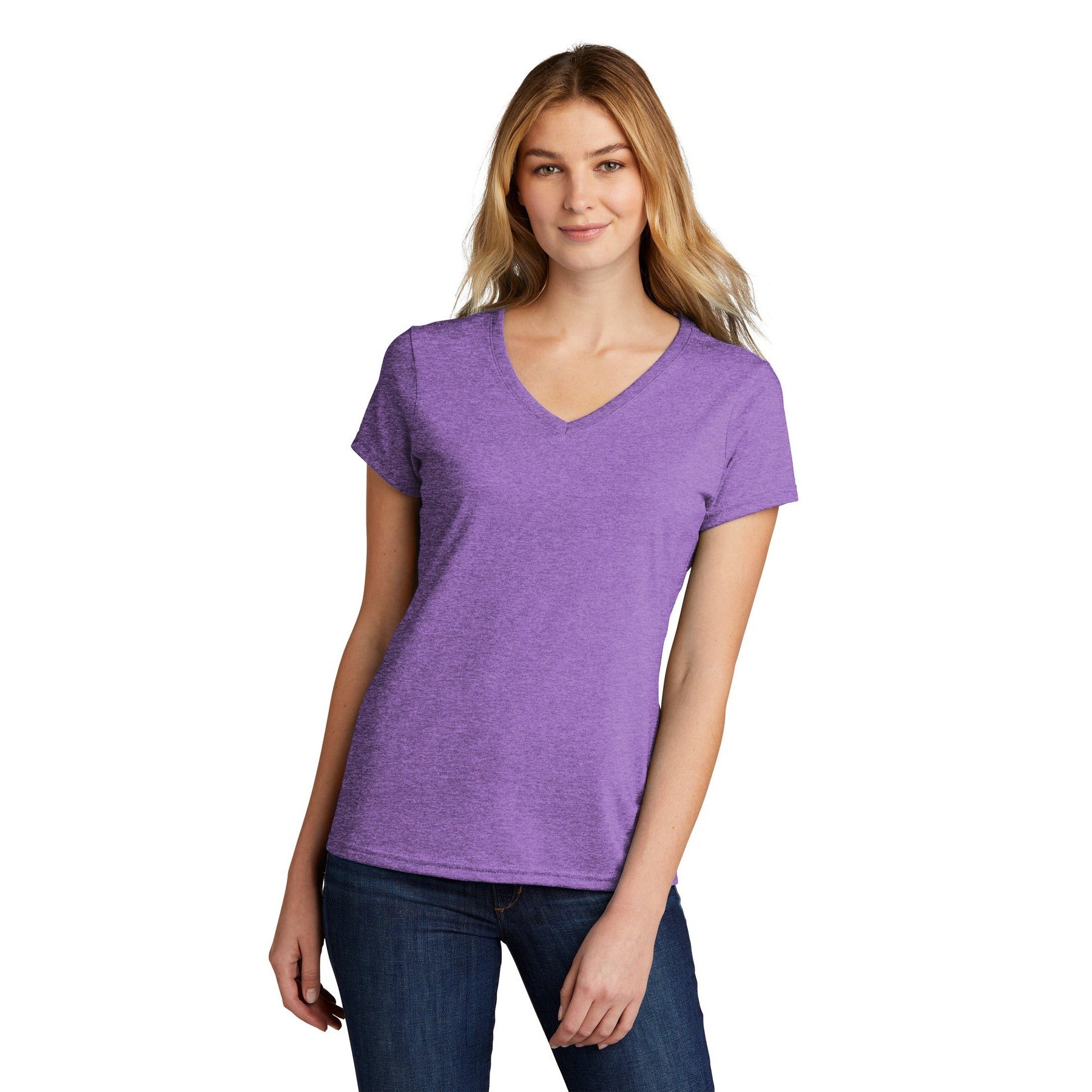 Port & Company-Port & Company ® Women's Tri-Blend V-Neck Tee. LPC330V-MedTech-7