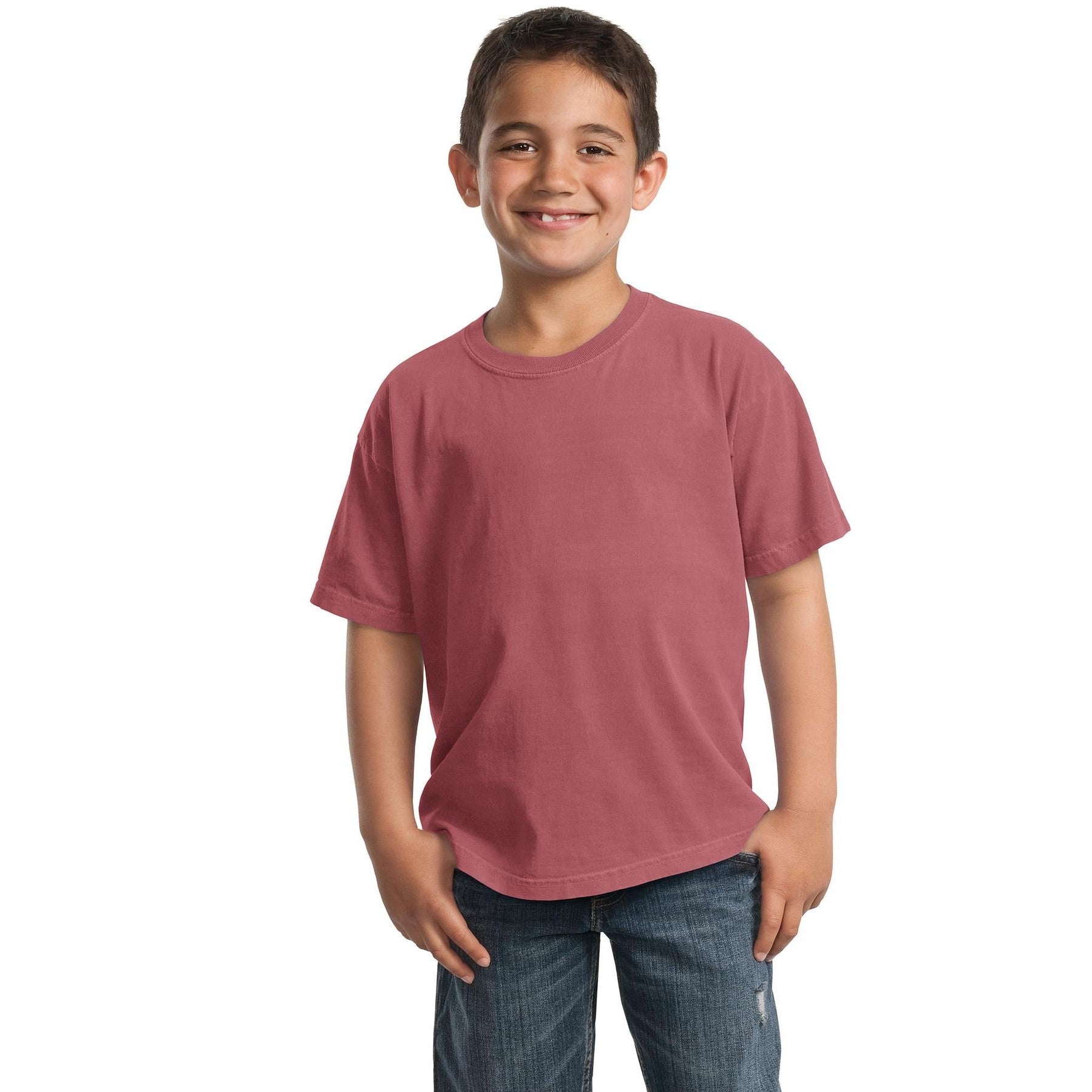 Port & Company-Port & Company® Youth Beach Wash® Garment-Dyed Tee. PC099Y-MedTech-17