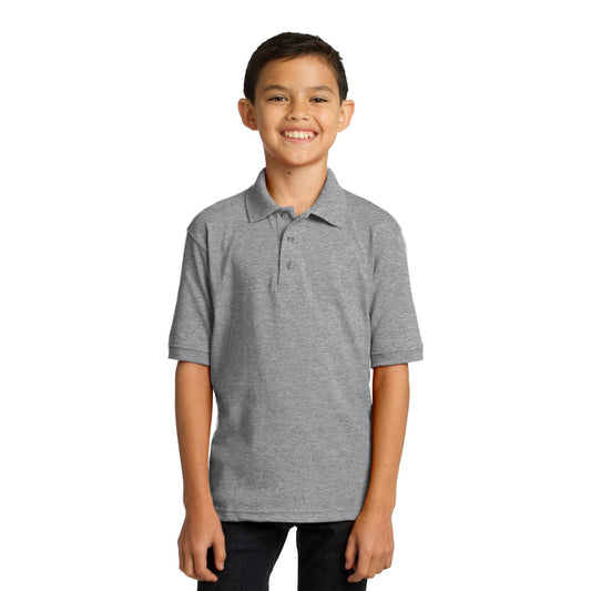 Port & Company-Port & Company® Youth Core Blend Jersey Knit Polo. KP55Y-MedTech-1