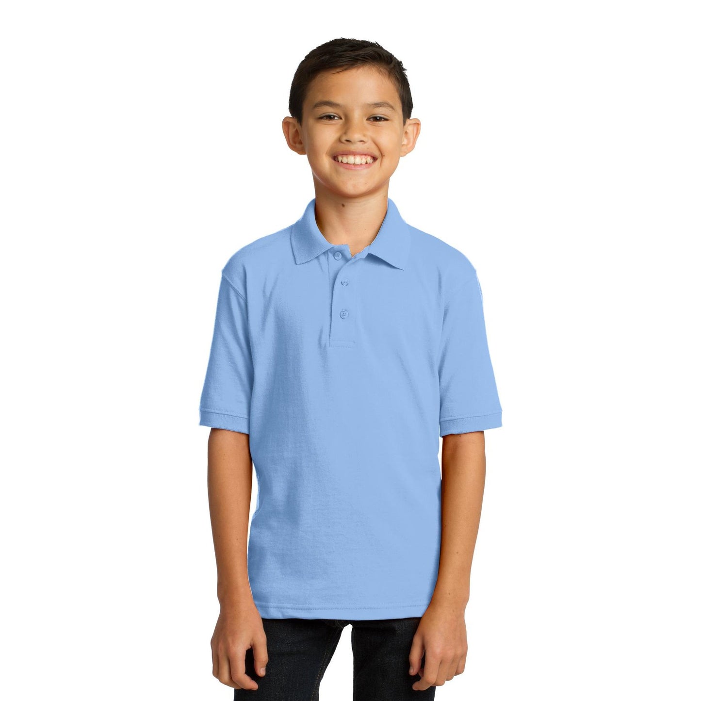 Port & Company-Port & Company® Youth Core Blend Jersey Knit Polo. KP55Y-MedTech-7