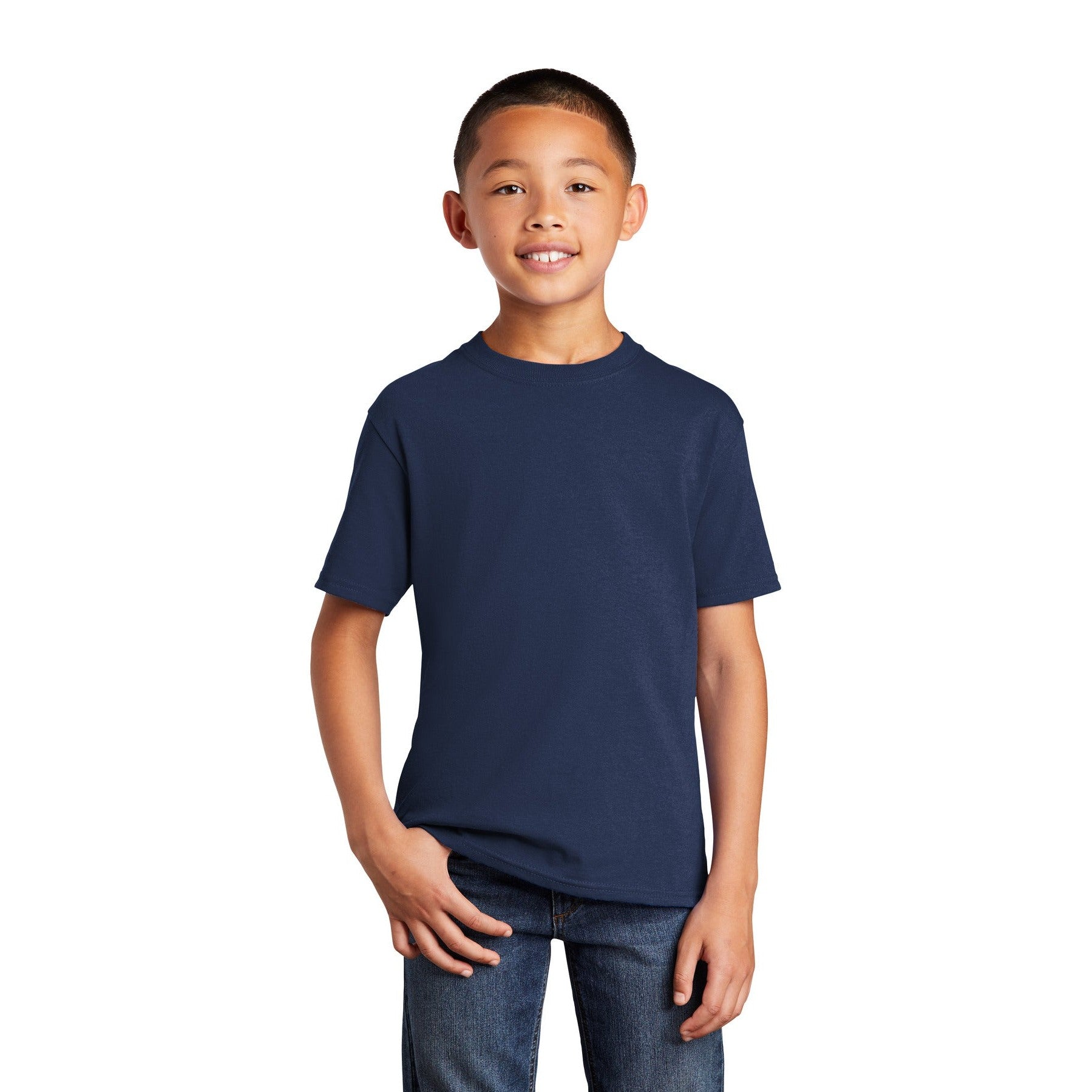 Port & Company-Port & Company® Youth Core Cotton DTG Tee PC54YDTG-MedTech-4