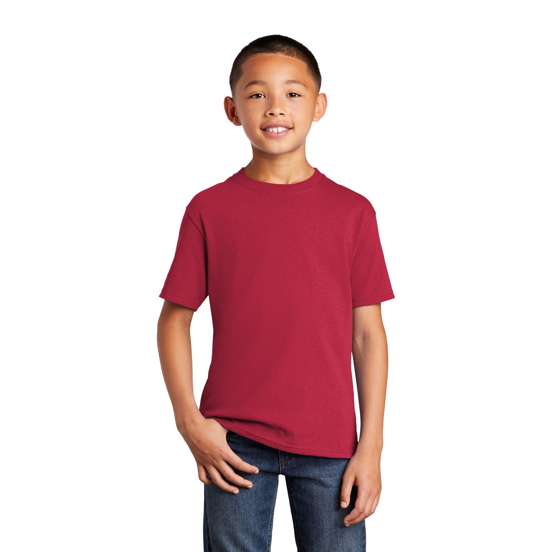 Port & Company-Port & Company® Youth Core Cotton DTG Tee PC54YDTG-MedTech-5