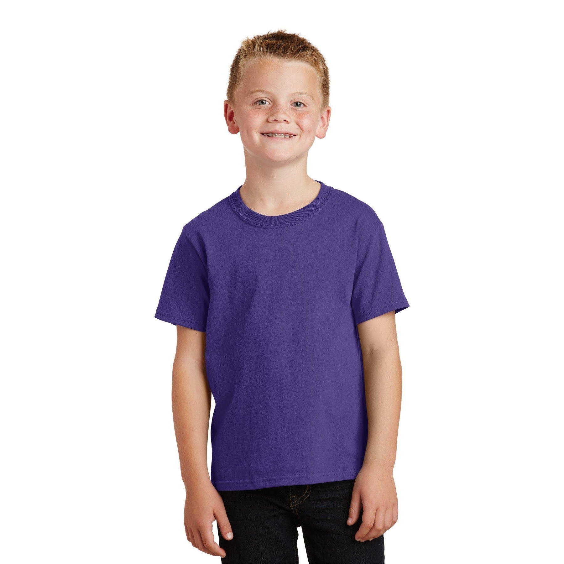 Port & Company-Port & Company® - Youth Core Cotton Tee. PC54Y-MedTech-30