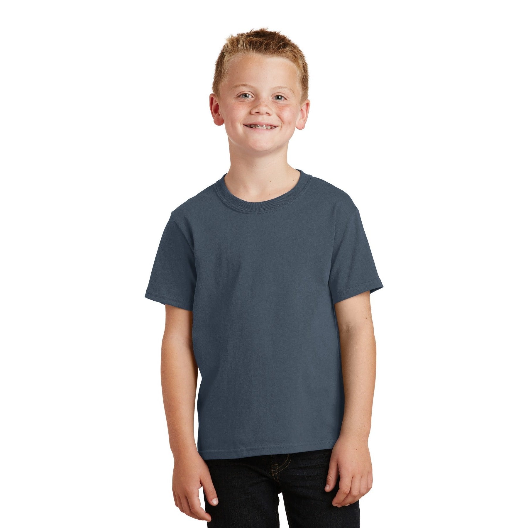 Port & Company-Port & Company® - Youth Core Cotton Tee. PC54Y-MedTech-36