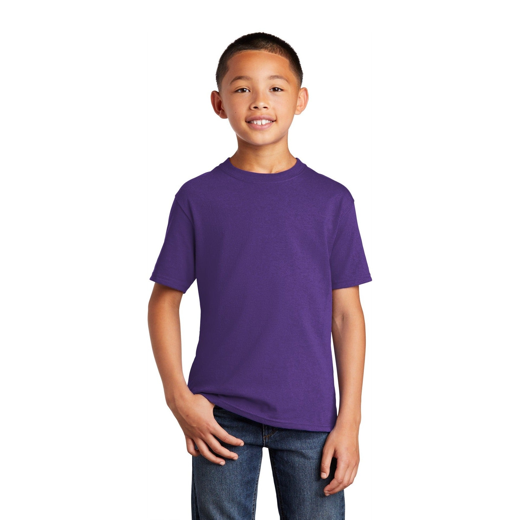 Port & Company-Port & Company® - Youth Core Cotton Tee. PC54Y-MedTech-37
