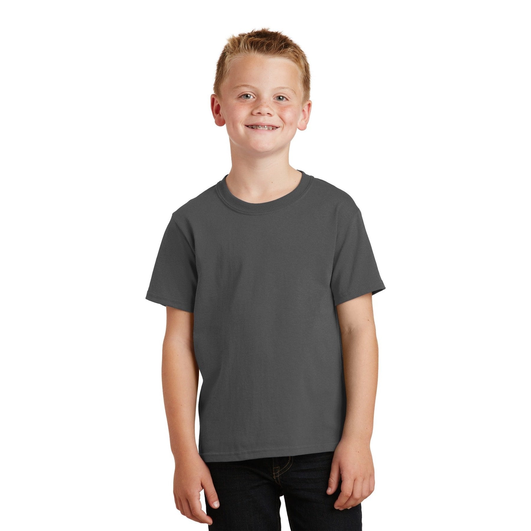 Port & Company-Port & Company® - Youth Core Cotton Tee. PC54Y-MedTech-8