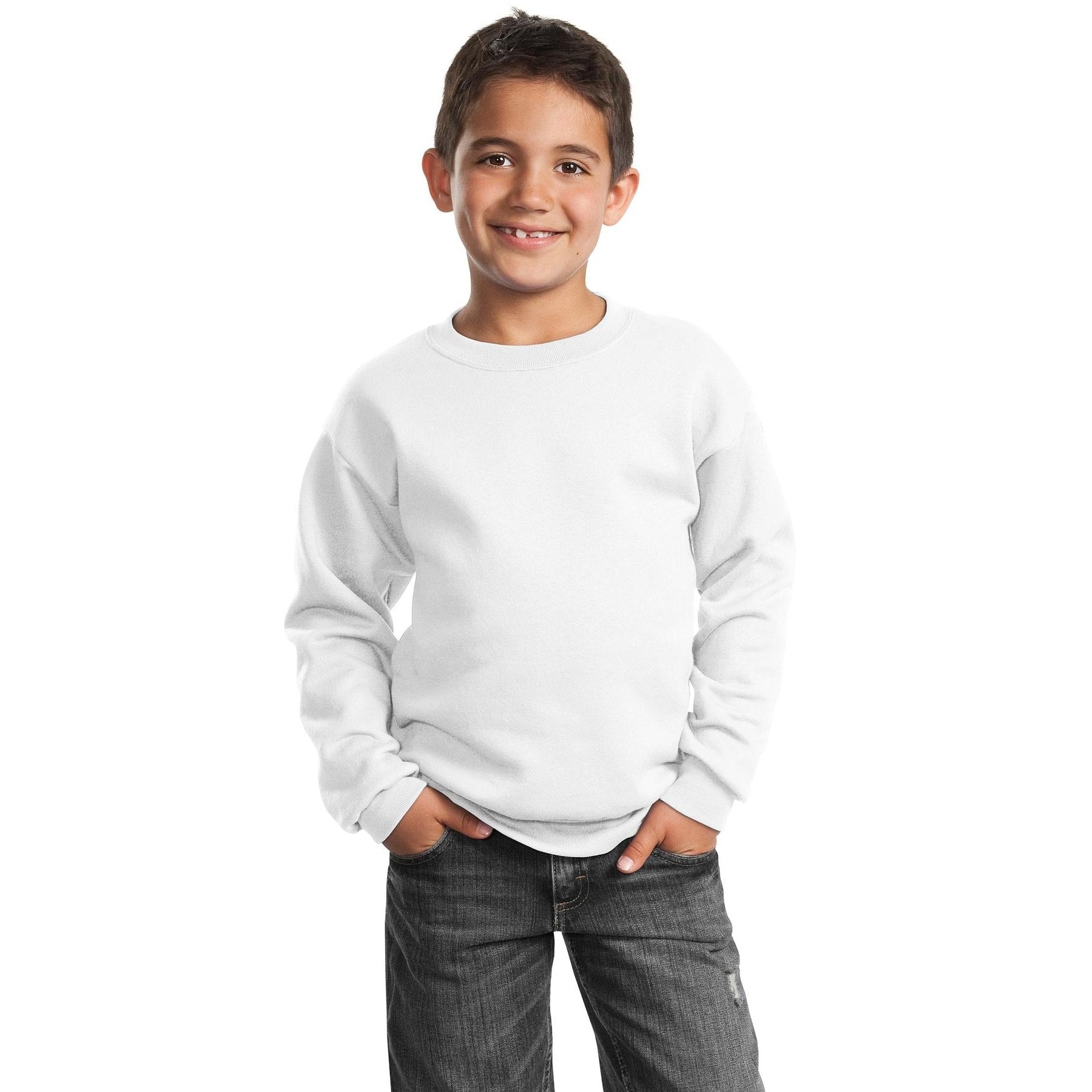Port & Company-Port & Company® - Youth Core Fleece Crewneck Sweatshirt. PC90Y-MedTech-15