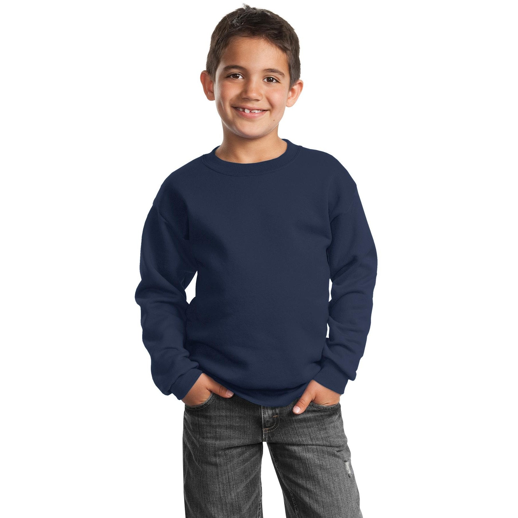 Port & Company-Port & Company® - Youth Core Fleece Crewneck Sweatshirt. PC90Y-MedTech-10