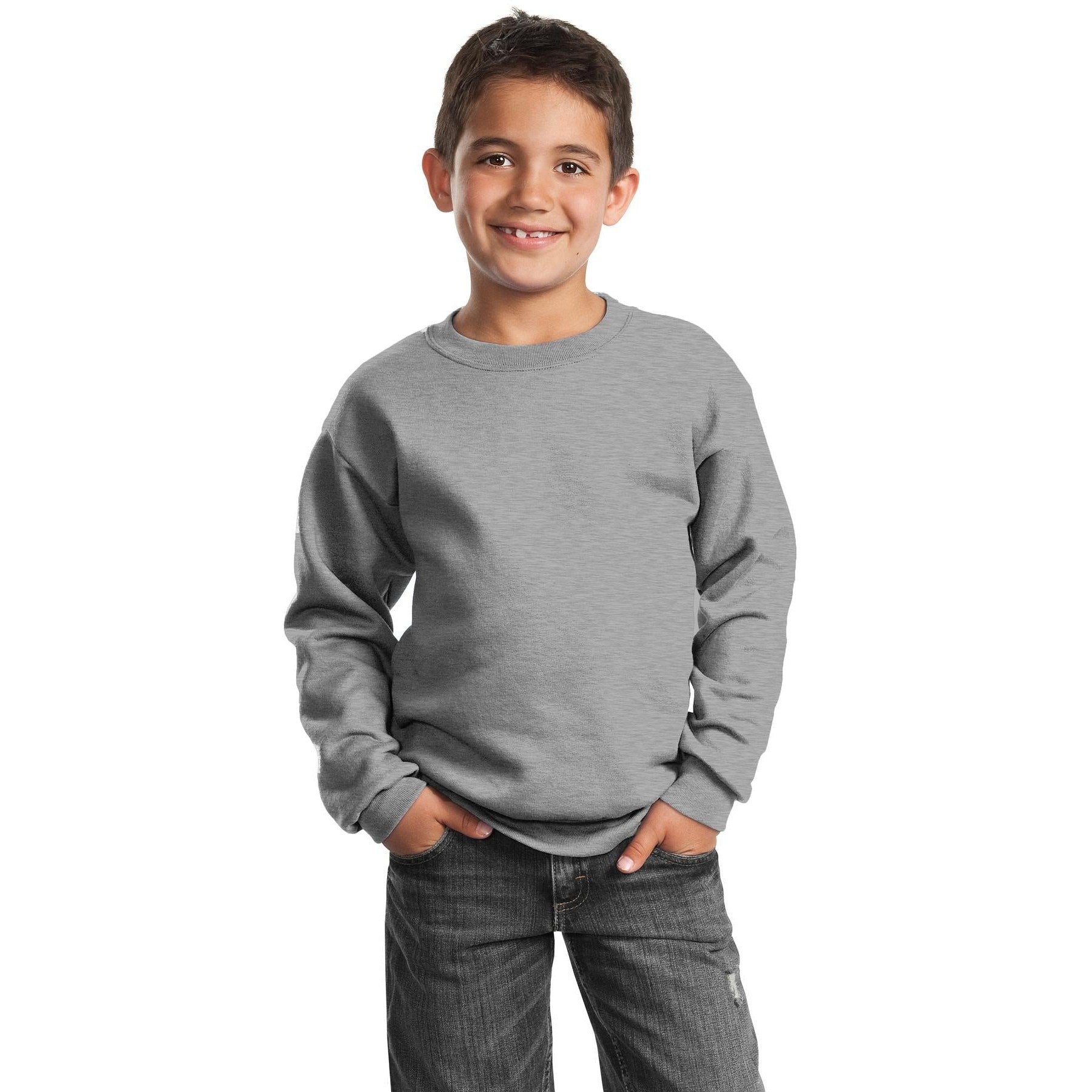 Port & Company-Port & Company® - Youth Core Fleece Crewneck Sweatshirt. PC90Y-MedTech-2