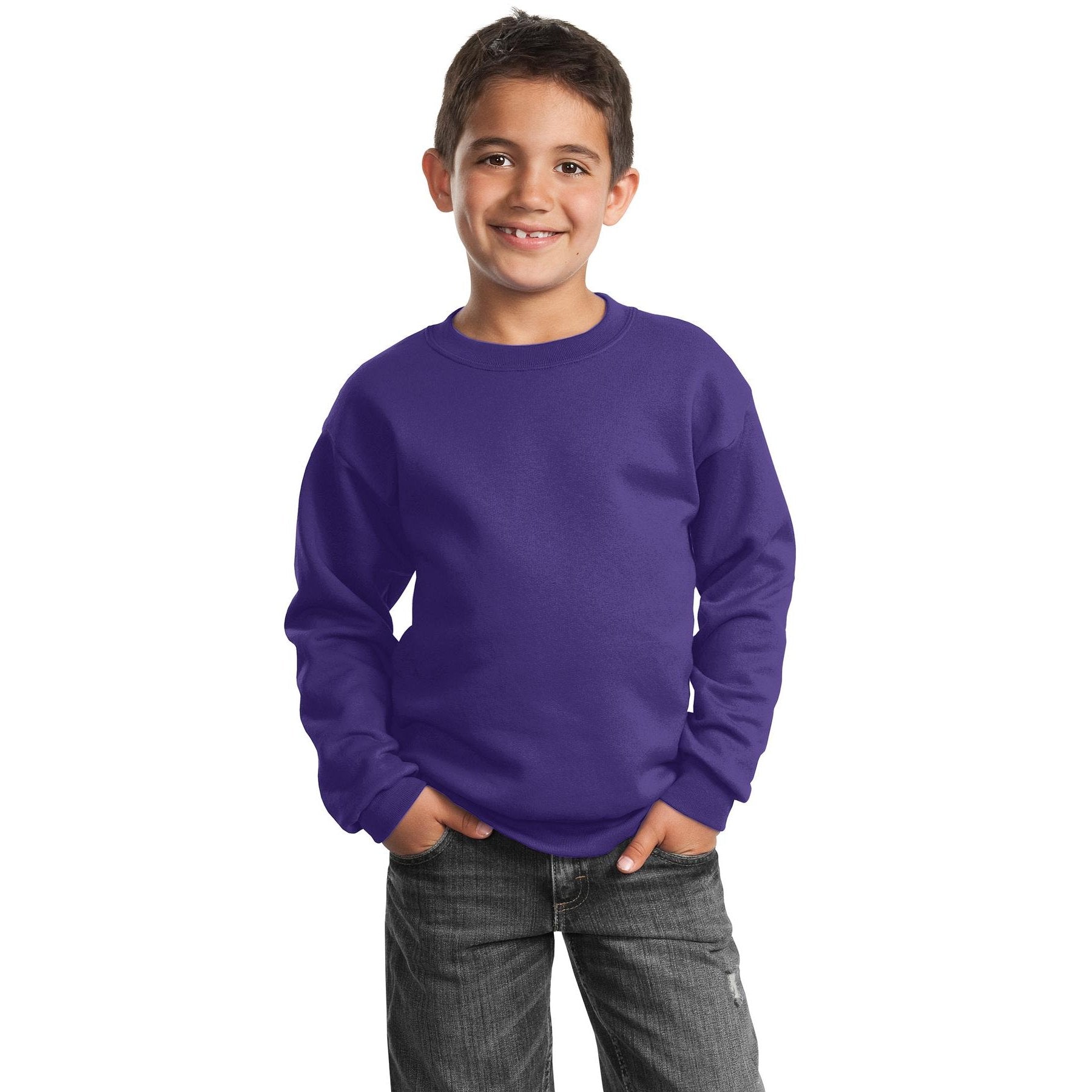 Port & Company-Port & Company® - Youth Core Fleece Crewneck Sweatshirt. PC90Y-MedTech-11