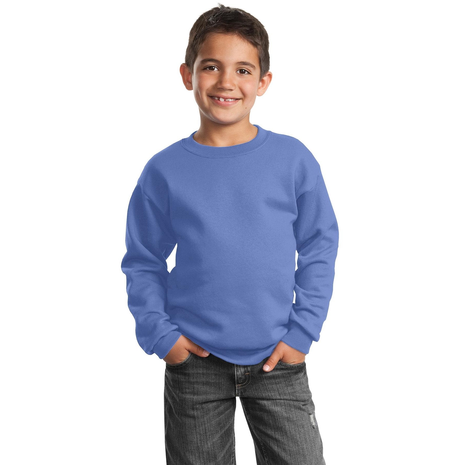 Port & Company-Port & Company® - Youth Core Fleece Crewneck Sweatshirt. PC90Y-MedTech-3