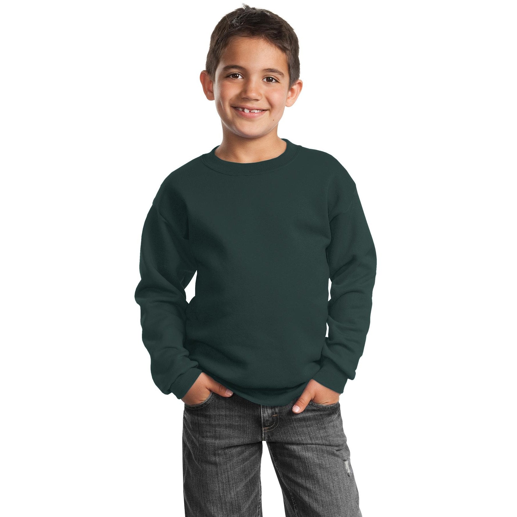 Port & Company-Port & Company® - Youth Core Fleece Crewneck Sweatshirt. PC90Y-MedTech-5