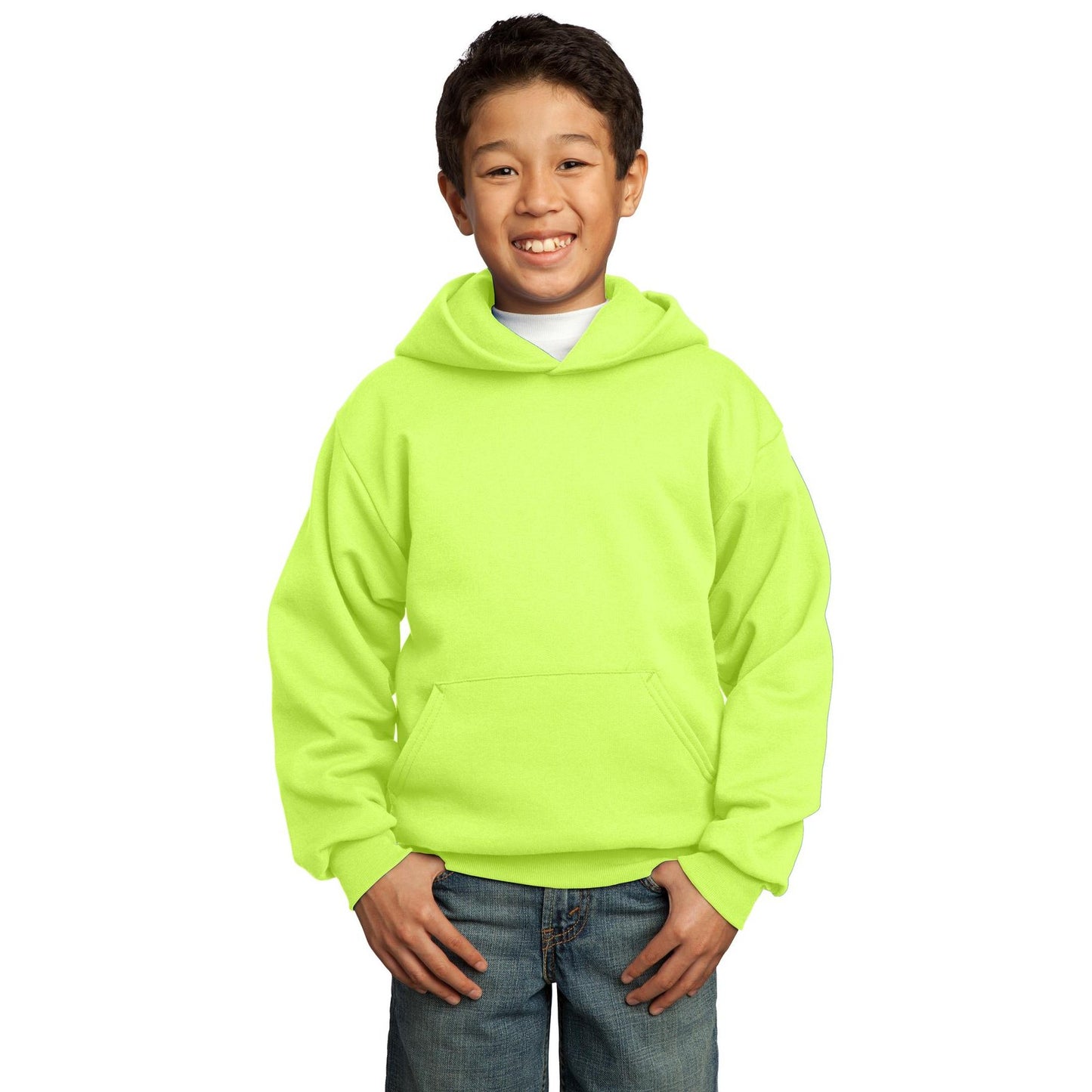 Port & Company-Port & Company® - Youth Core Fleece Pullover Hooded Sweatshirt. PC90YH-MedTech-20