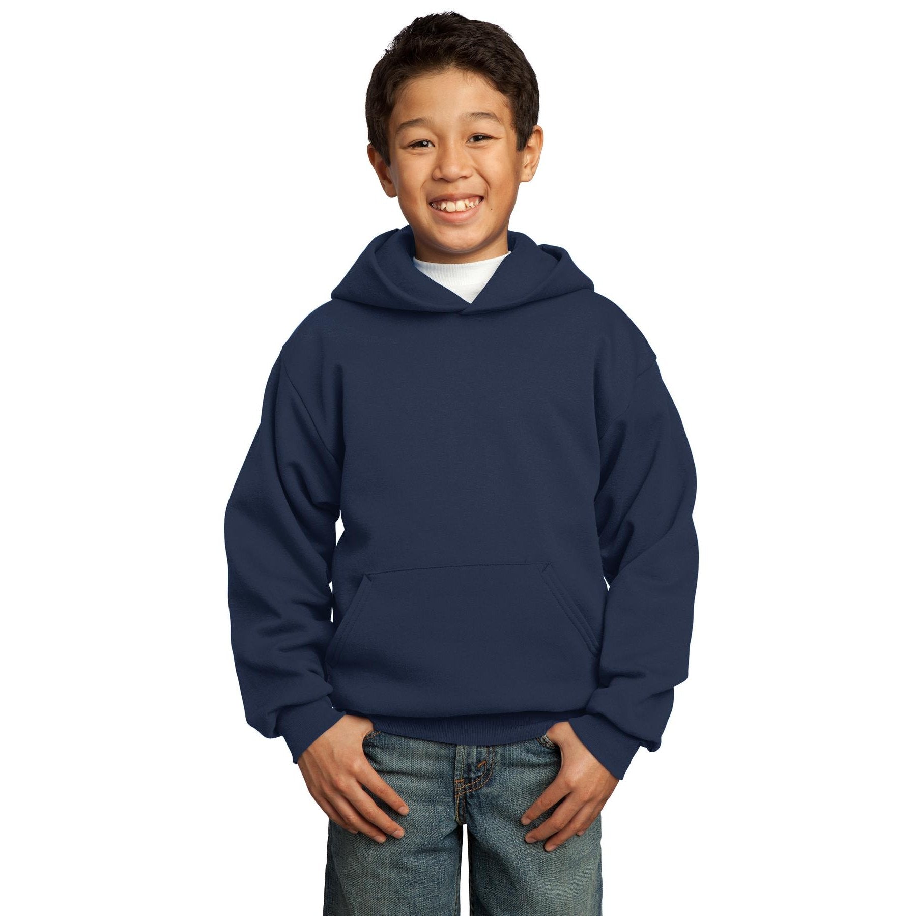 Port & Company-Port & Company® - Youth Core Fleece Pullover Hooded Sweatshirt. PC90YH-MedTech-16