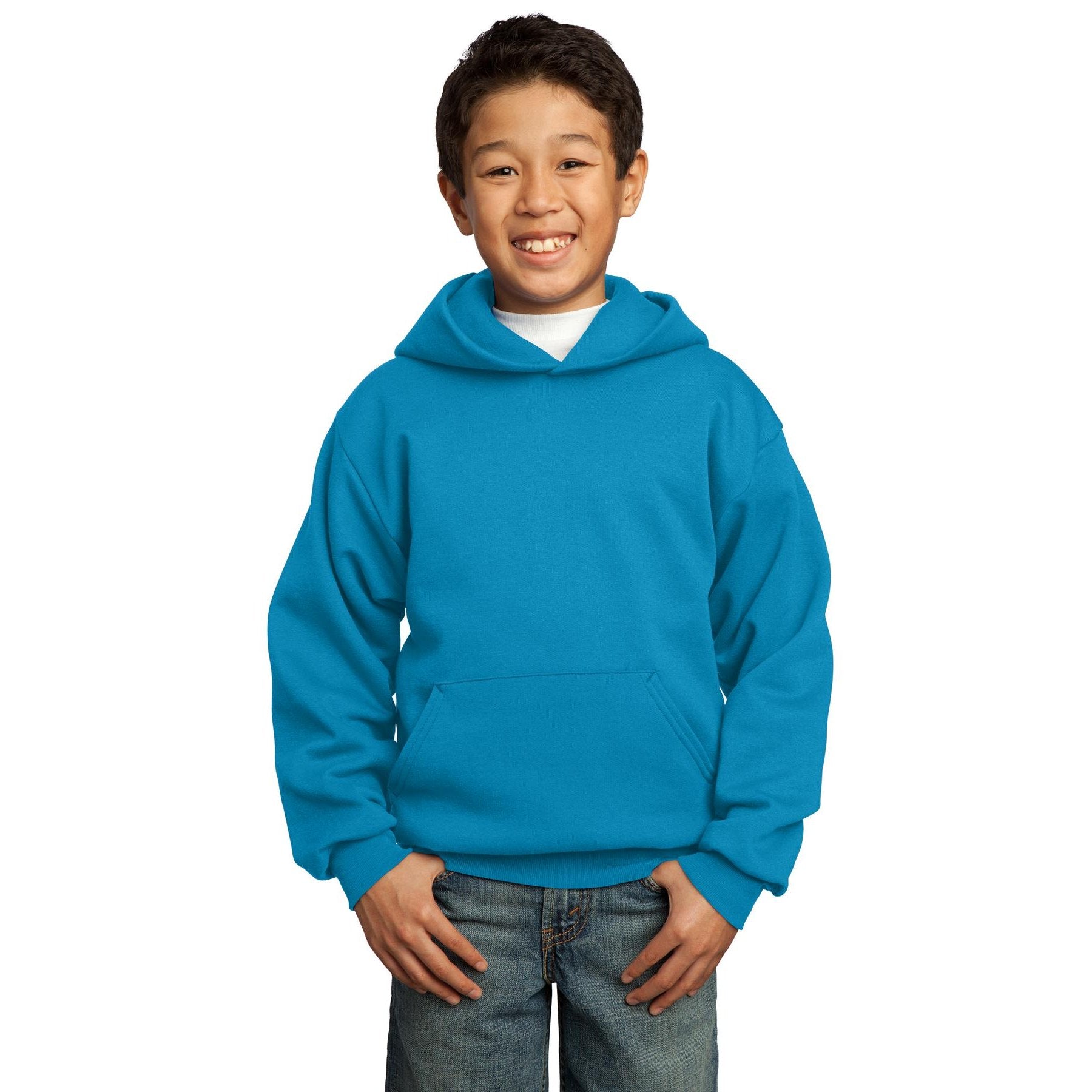Port & Company-Port & Company® - Youth Core Fleece Pullover Hooded Sweatshirt. PC90YH-MedTech-17