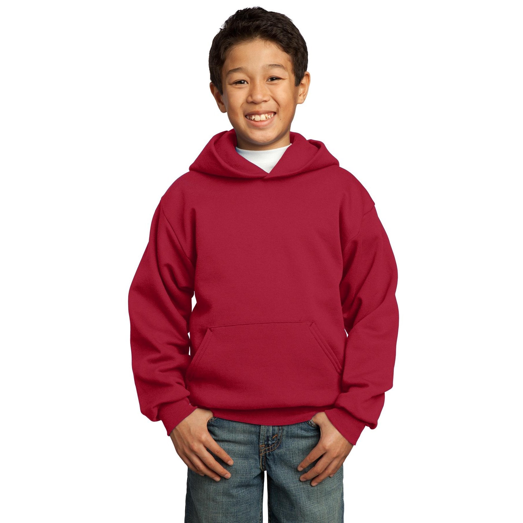 Port & Company-Port & Company® - Youth Core Fleece Pullover Hooded Sweatshirt. PC90YH-MedTech-24