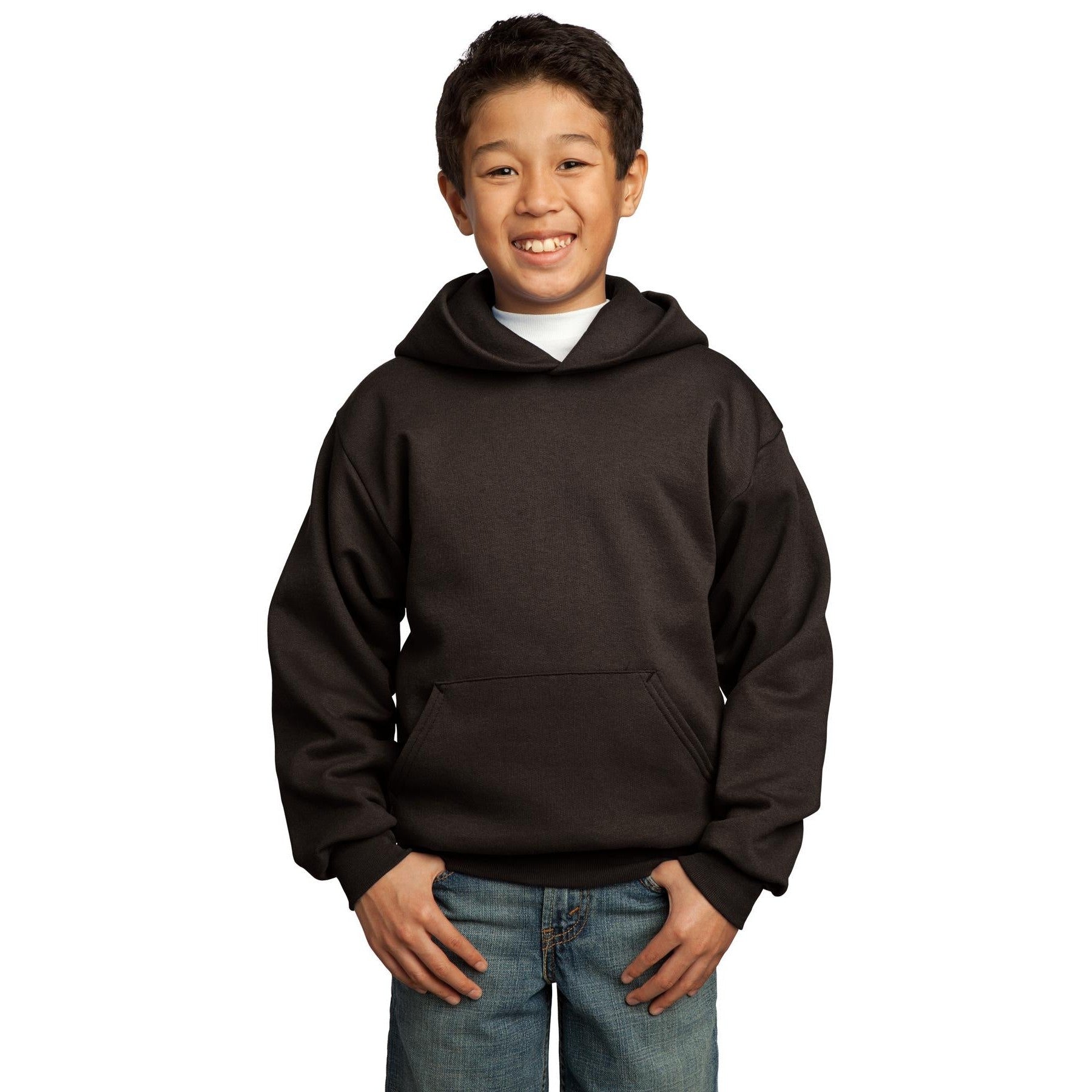 Port & Company-Port & Company® - Youth Core Fleece Pullover Hooded Sweatshirt. PC90YH-MedTech-6