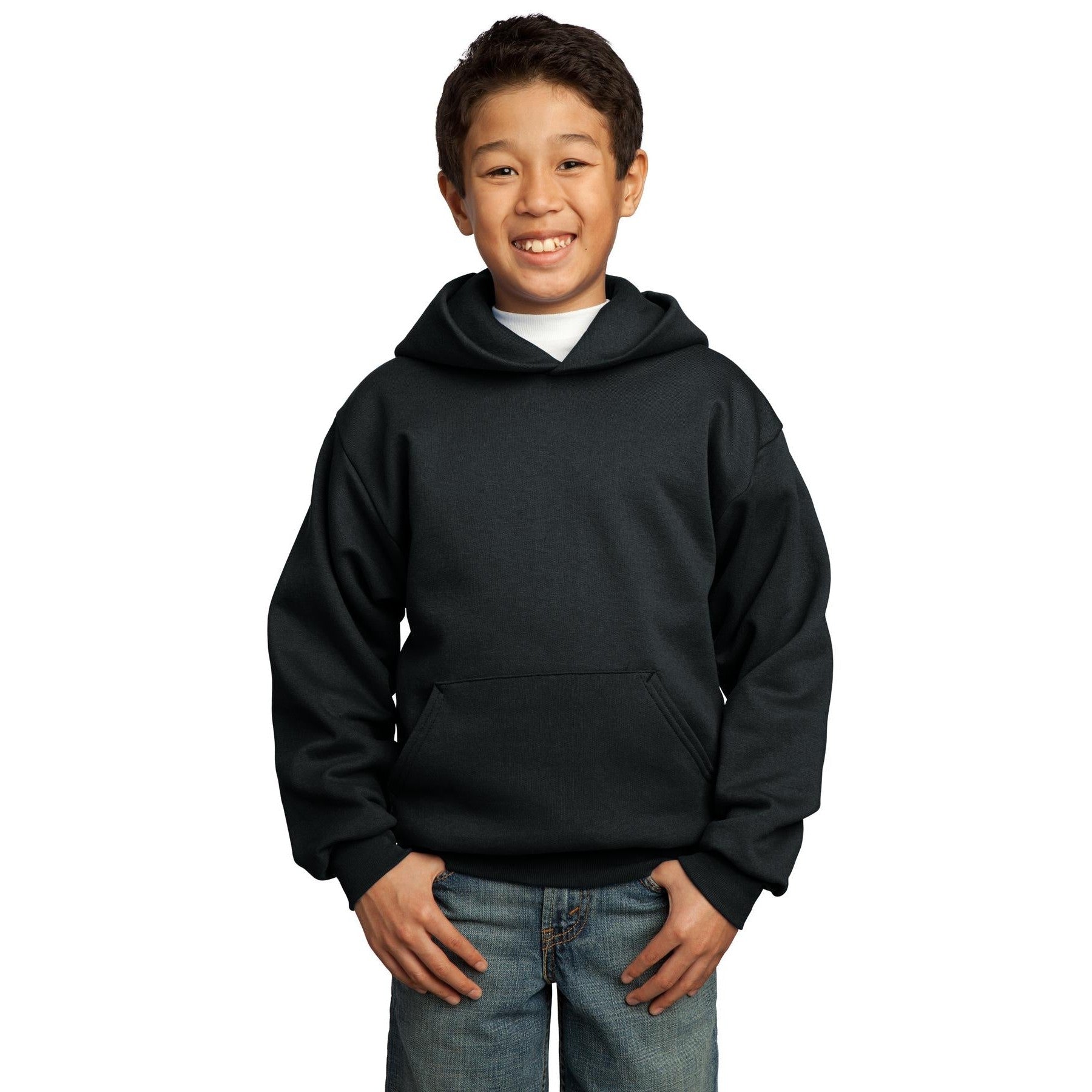 Port & Company-Port & Company® - Youth Core Fleece Pullover Hooded Sweatshirt. PC90YH-MedTech-12