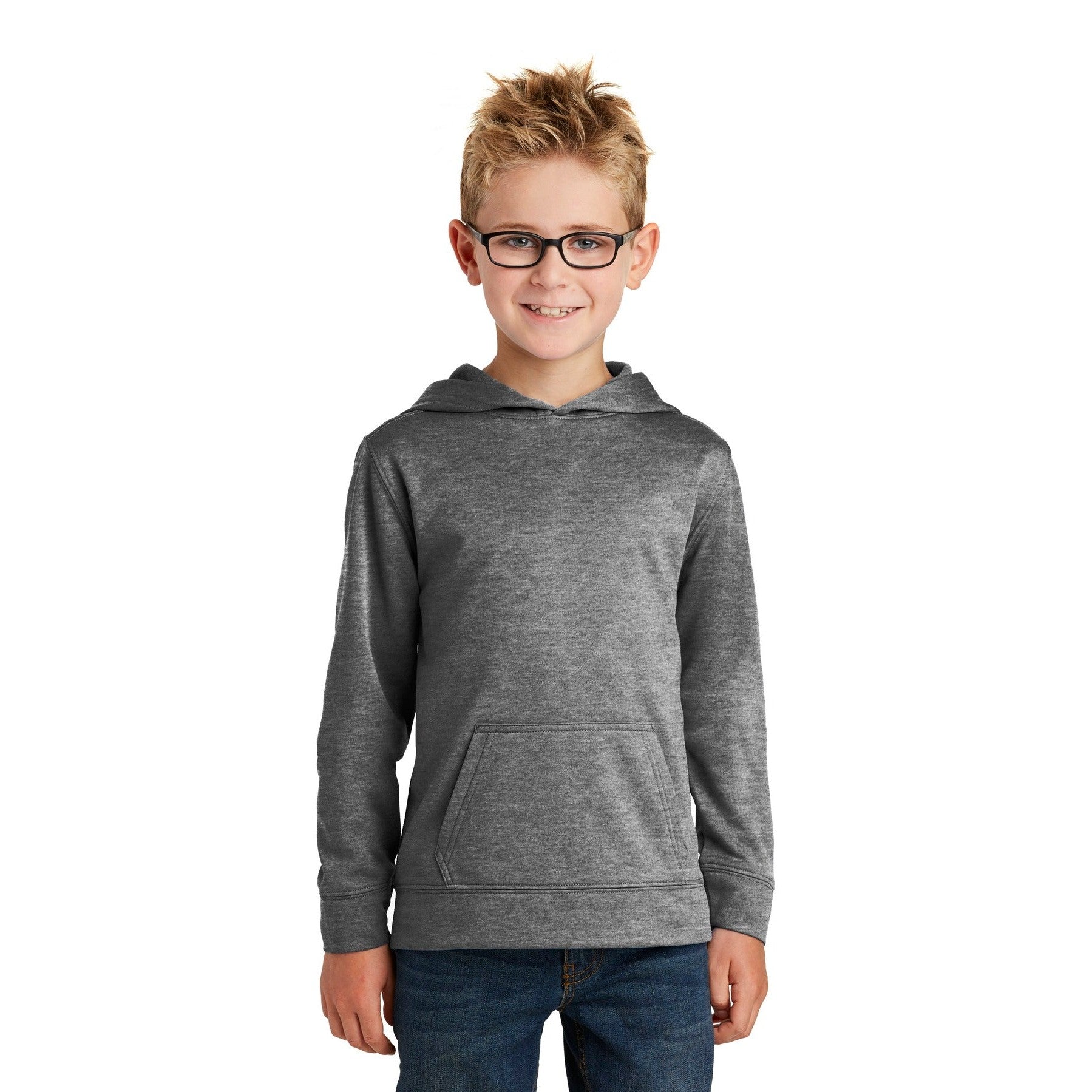 Port & Company-Port & Company® - Youth Core Fleece Pullover Hooded Sweatshirt. PC90YH-MedTech-10