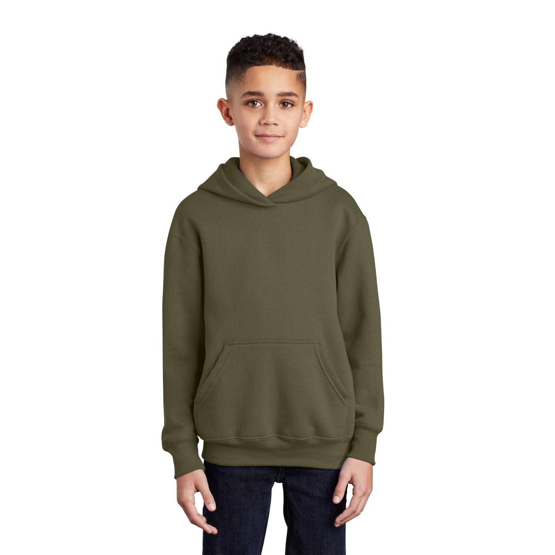 Port & Company-Port & Company® - Youth Core Fleece Pullover Hooded Sweatshirt. PC90YH-MedTech-21