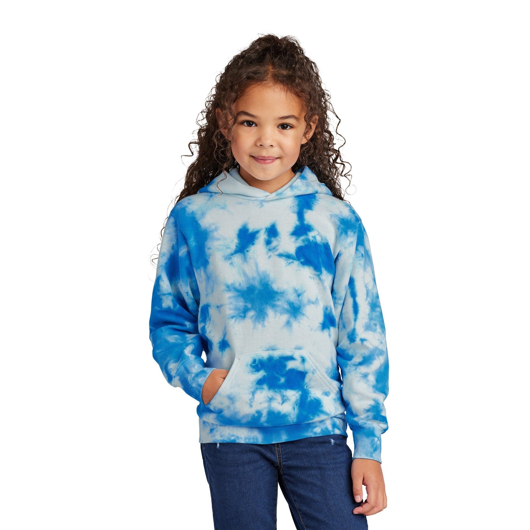 Port & Company-Port & Company® Youth Crystal Tie-Dye Pullover Hoodie PC144Y-MedTech-5